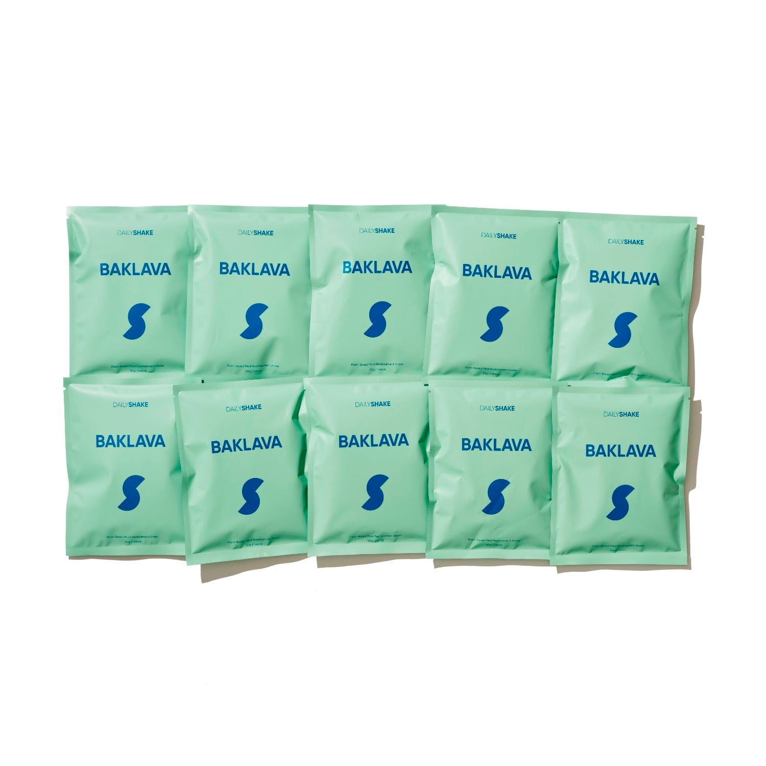 Baklava Flavored Meal Replacement Shake - 10 Single Serve Sachets Pack | Protein Shake for Weight Loss & Healthy Breakfast | Perfect for On-the-Go Nutrition & Post-Workout Recovery