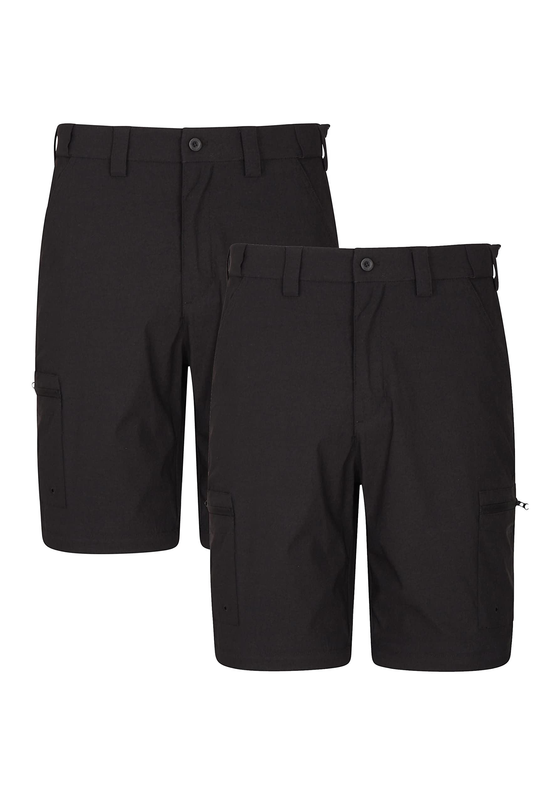 Mountain Warehouse Men's Trek Stretch Cargo Shorts - Lightweight Quick-Dry Hiking & Outdoor Adventure Shorts for Camping, Travel & Summer Activities