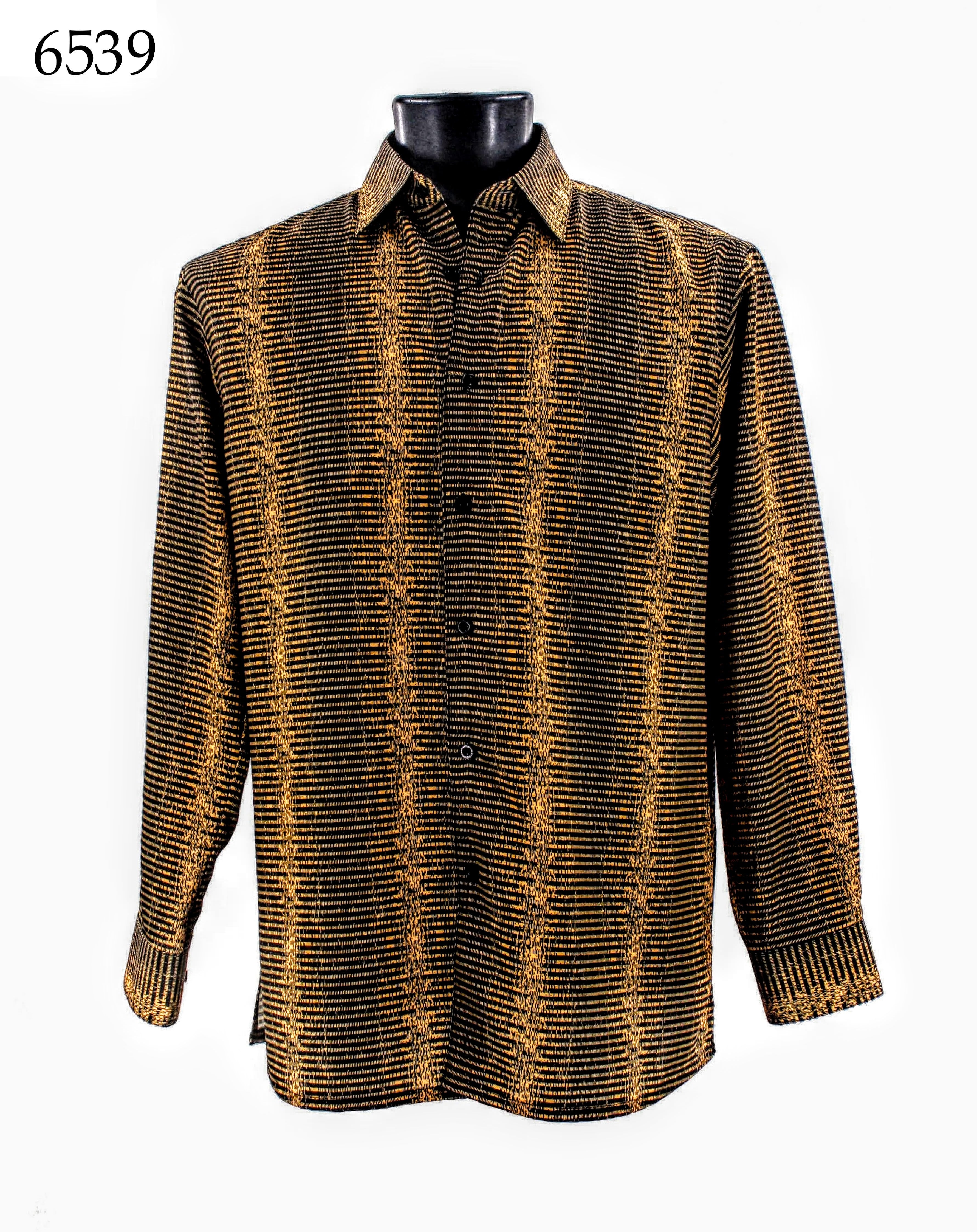 Bassiri Men's Long Sleeve Casual Shirt 6539 - Comfortable Button Down Work Shirt for Office, Business & Everyday Wear