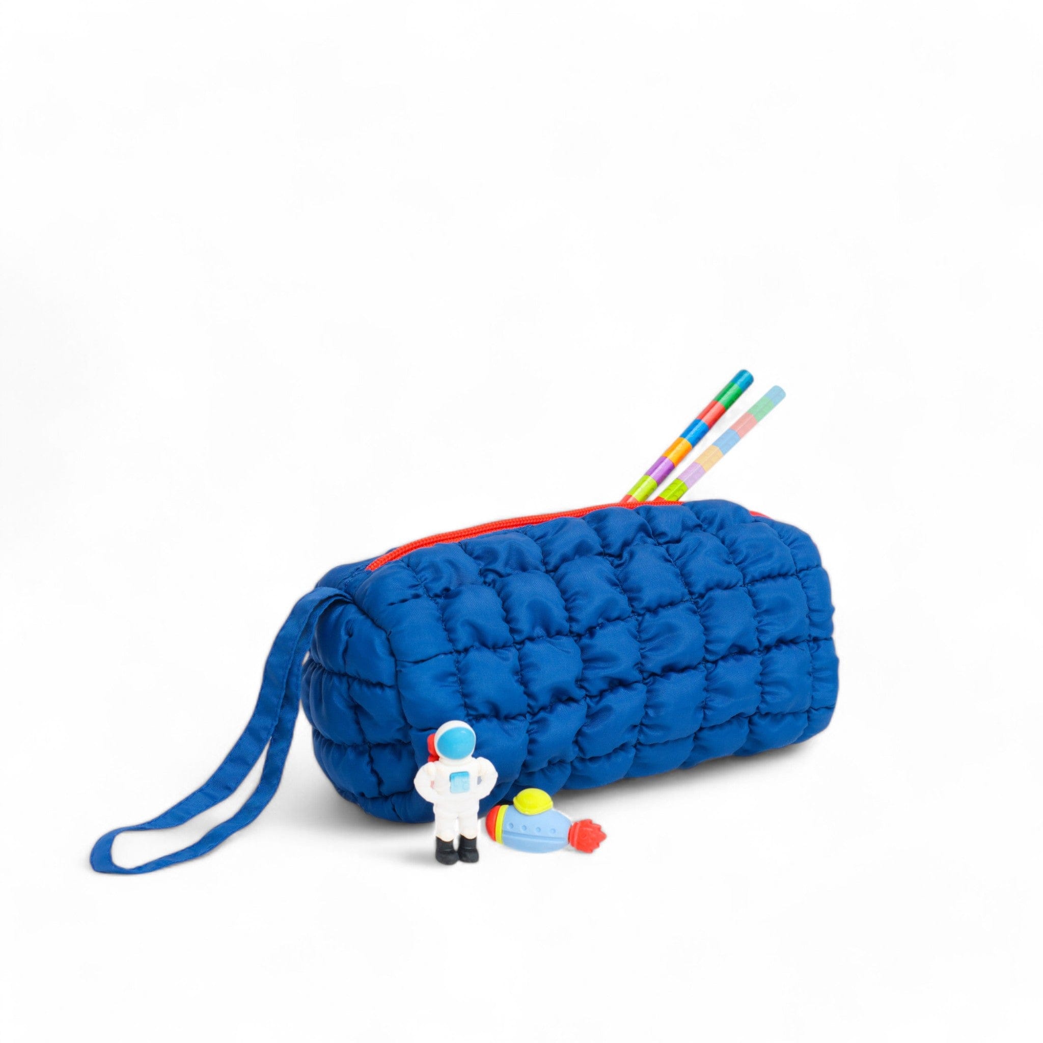 Boba Pencil Pouch - Cute & Durable Pencil Case for School & Office (Bomba Blue) | Perfect for Organizing Pens, Markers & Art Supplies