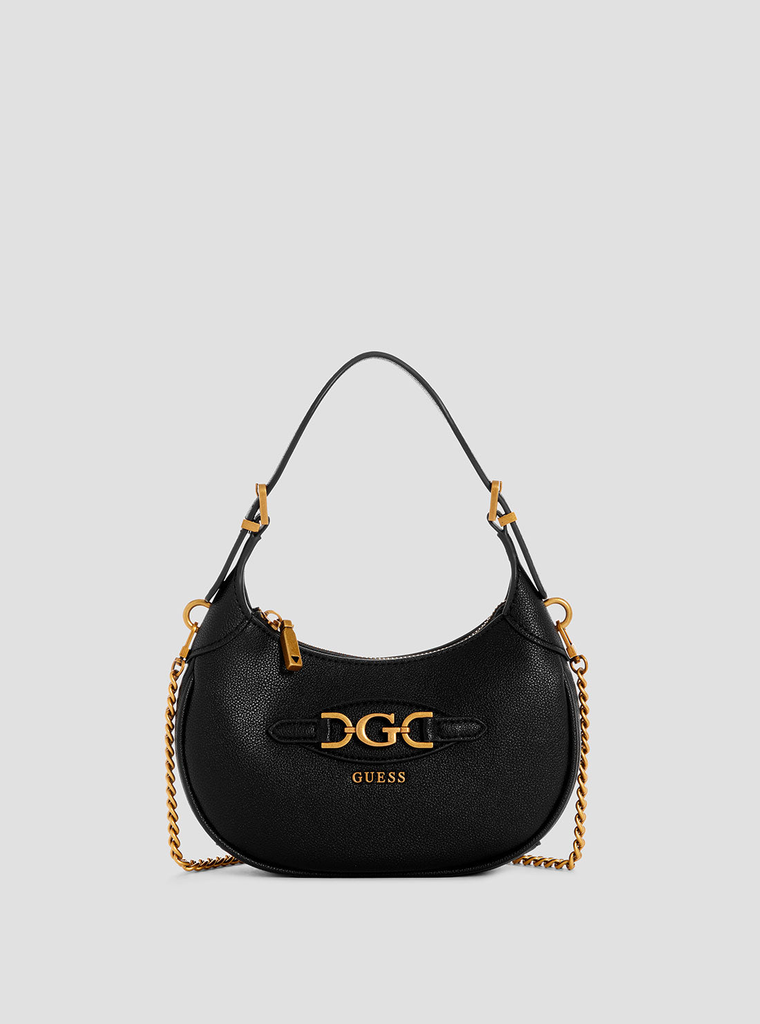 Black Malva Mini Hobo Bag - Stylish Crossbody Purse for Women, Fashionable Shoulder Bag with Adjustable Strap - Perfect for Daily Use, Shopping & Travel