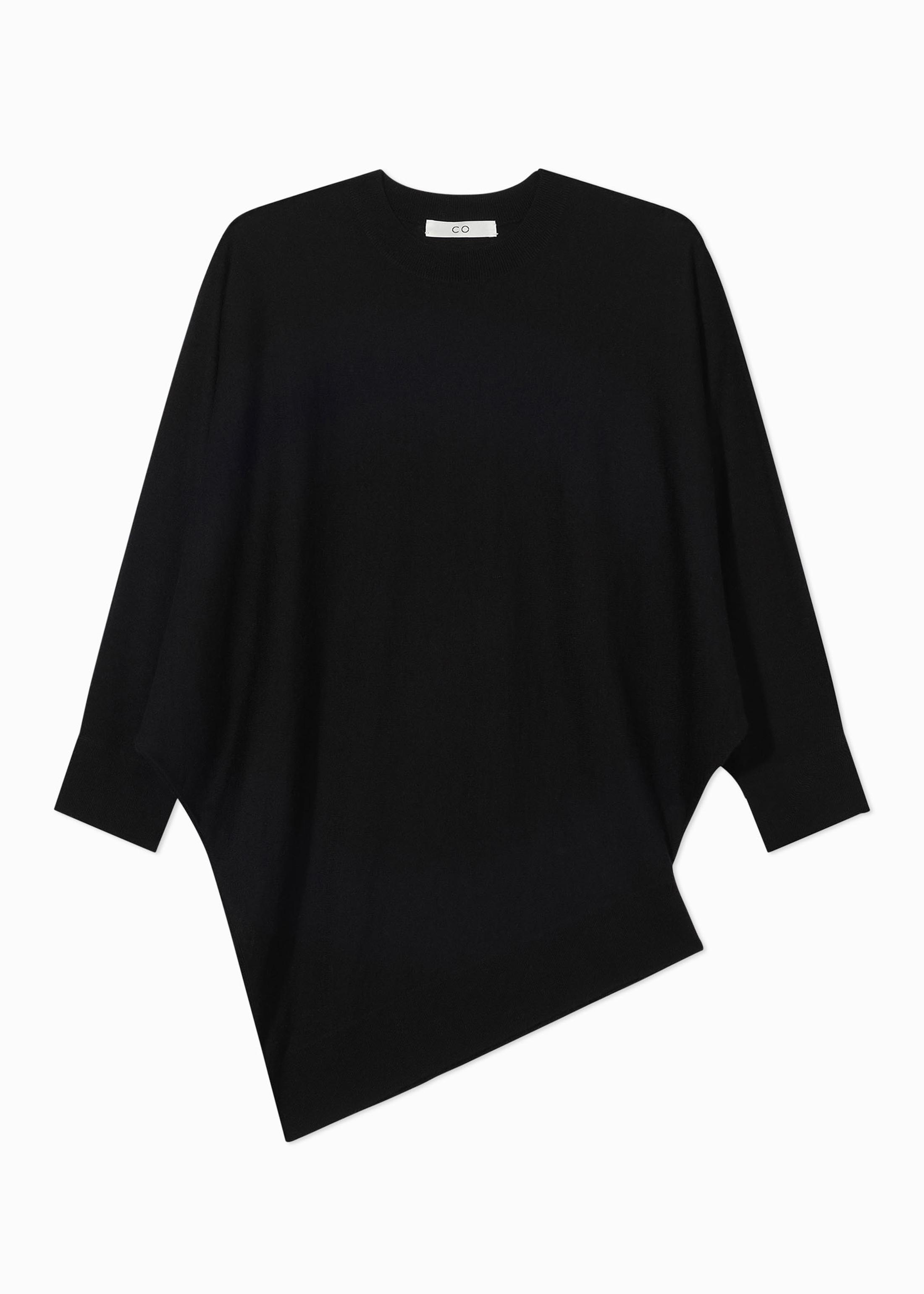 Luxury Draped Knit Cashmere Top for Women - Soft & Warm Black Sweater | Perfect for Office, Date Night & Winter Layering
