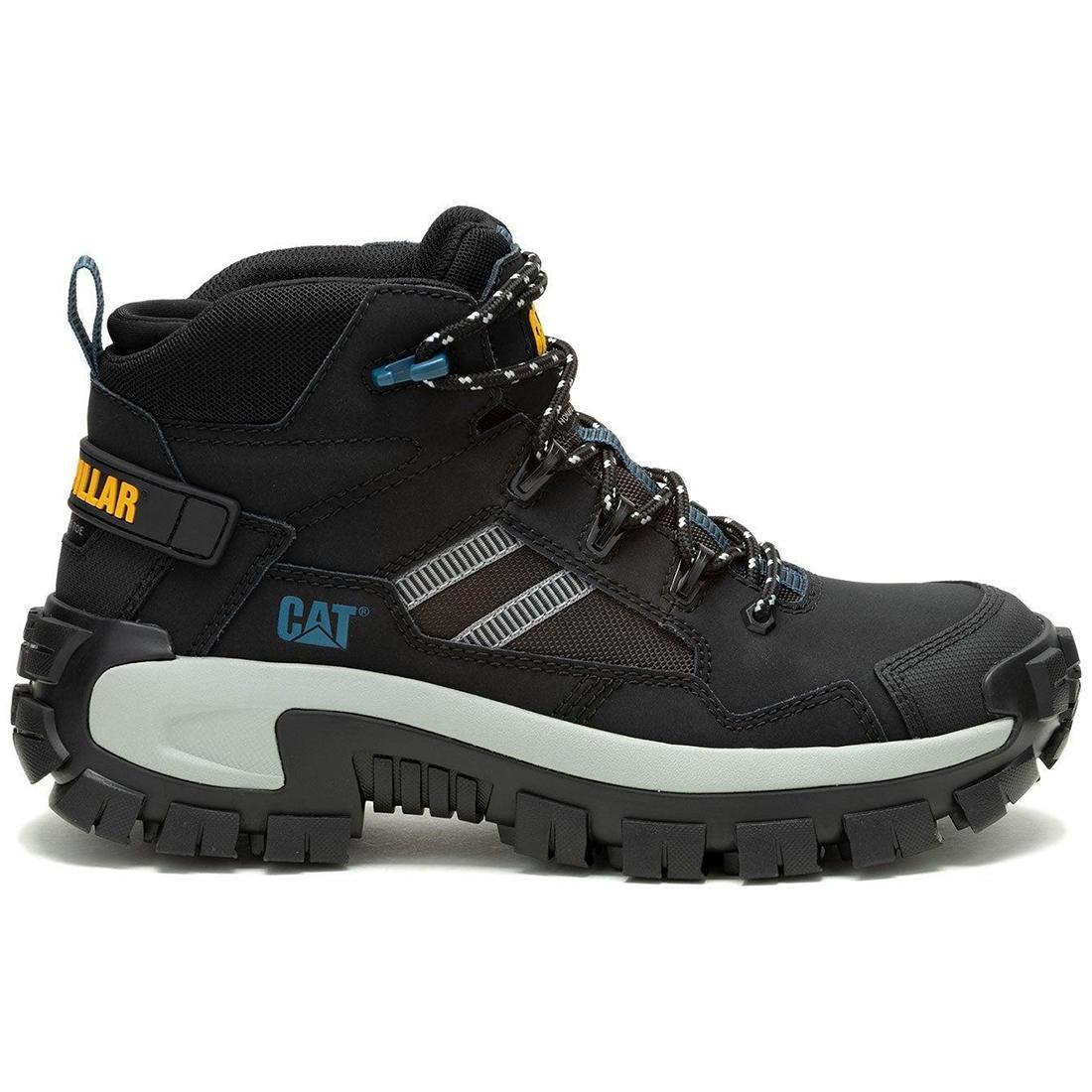 Invader Mid Vent Composite Toe Work Boots for Men - Black Safety Shoes with Breathable Design | Perfect for Construction, Warehouse & Outdoor Work