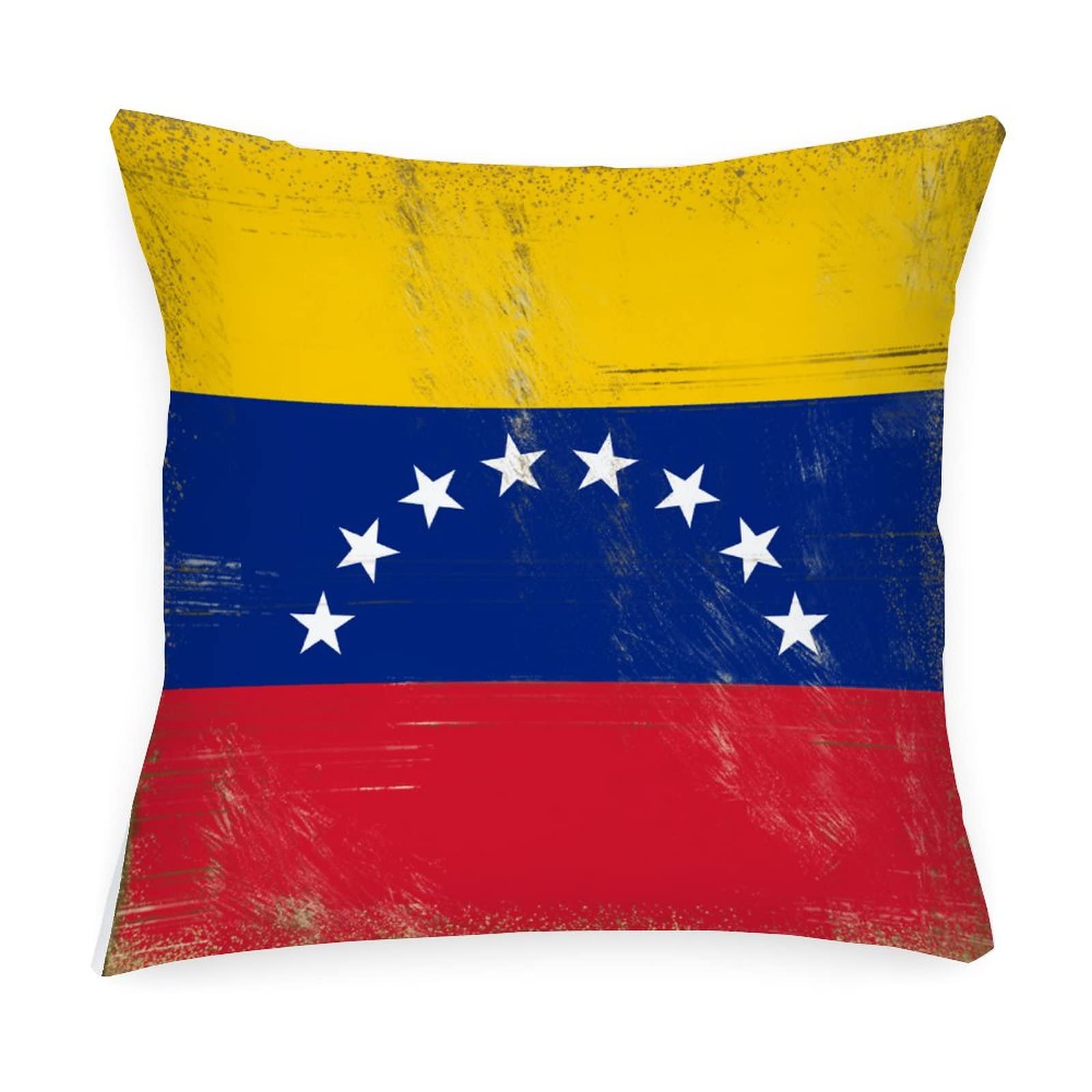 Venezuela Flag Outdoor Waterproof Pillow Cover 24x24 Inch - Country Flag Accent Cushion Case for Patio Furniture, Garden Decor, Camping Tent & Rustic Home Decoration