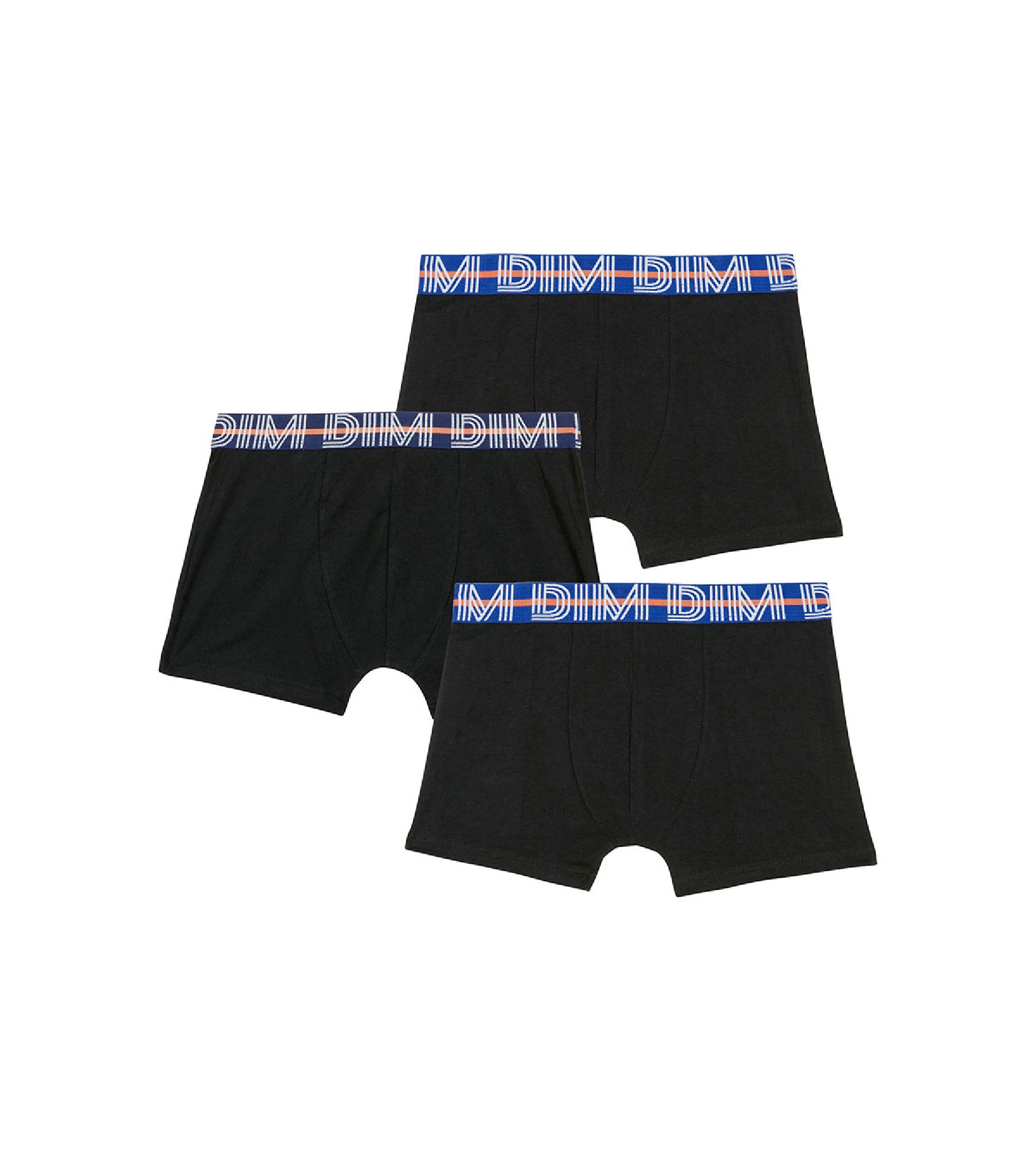 3 Pack Boys' Cotton Stretch Boxer Briefs with Contrast Waistband - Black | Soft & Breathable Underwear for Kids, Comfortable for School, Sports & Daily Wear