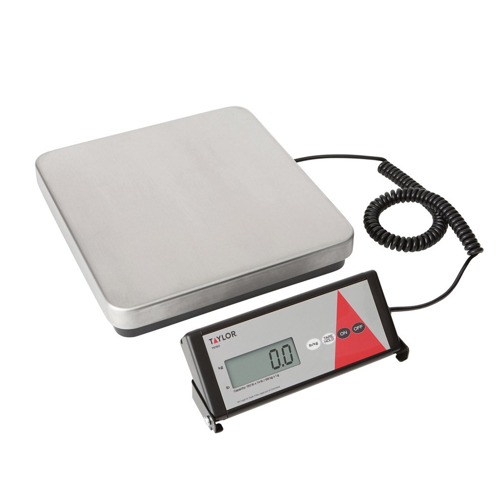 Taylor General Purpose Utility Bench Scale with LCD Display - Heavy Duty Digital Weighing Scale for Shipping, Packaging, and Industrial Use
