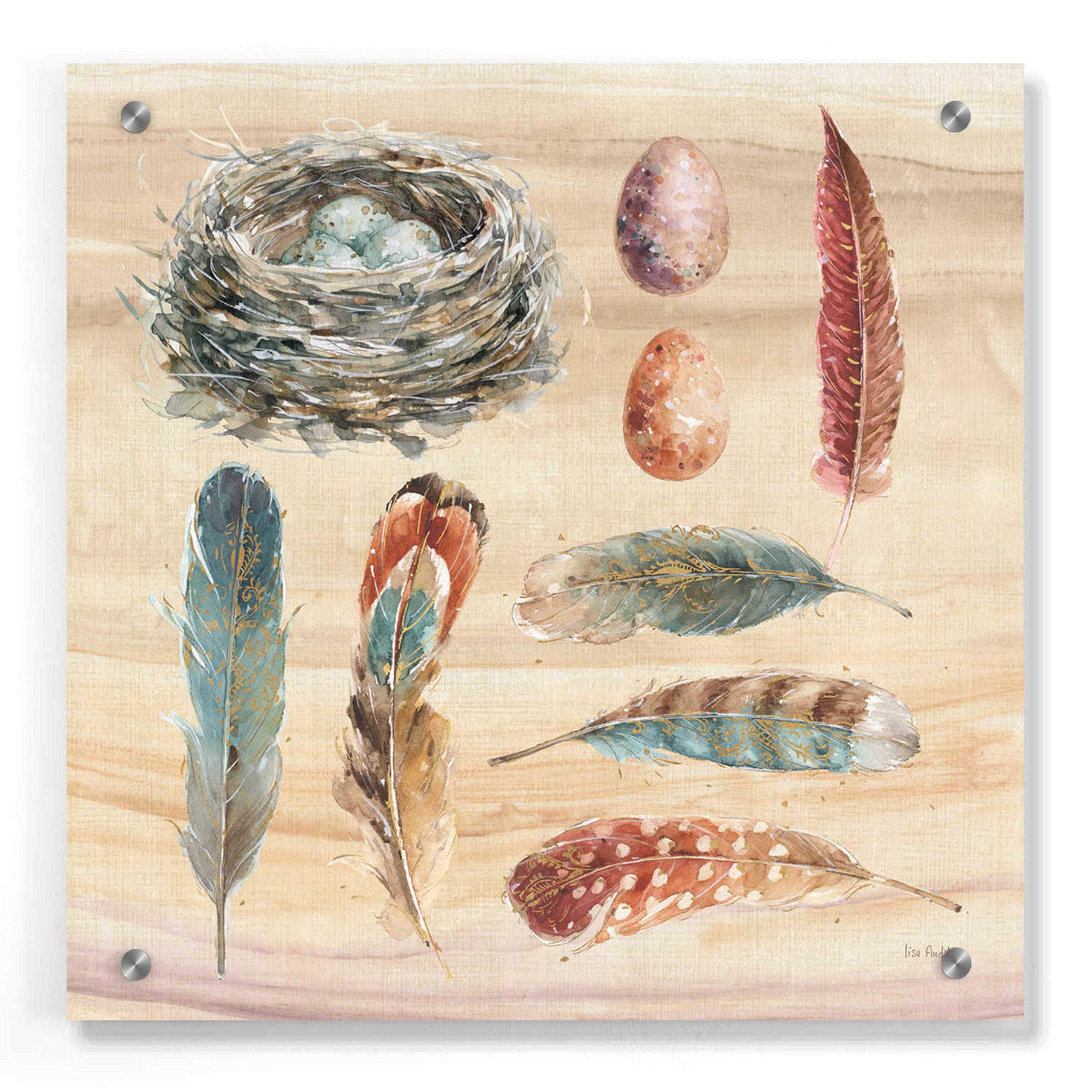 Spiced Nature X by Lisa Audit - 36x36 Inch Acrylic Glass Wall Art Painting, Modern Abstract Home Decor for Living Room, Bedroom & Office