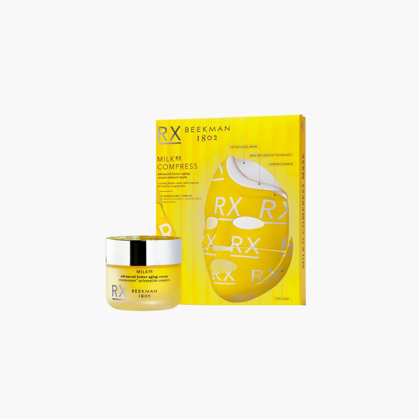 Milk RX Advanced Better Aging Duo Set - Anti-Aging Skincare for Women & Men - Reduce Wrinkles & Fine Lines - Perfect for Nighttime Routine & Daily Skincare Regimen