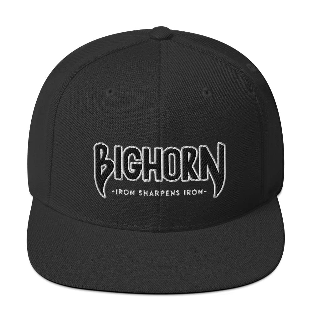 Bighorn Athletics Snapback Hat - Premium Adjustable Baseball Cap for Men & Women | Iron Sharpens Iron Design | Perfect for Gym, Sports & Outdoor Activities