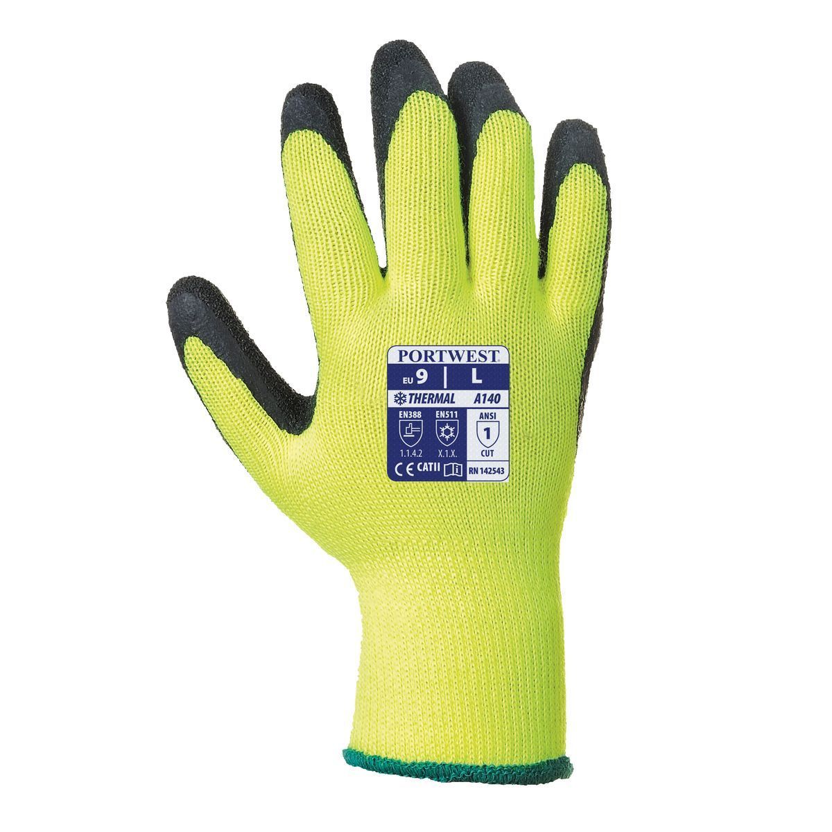 Style A140 Thermal Grip Gloves - Winter Work Gloves for Men & Women - Non-Slip Cold Weather Gloves for Outdoor Activities, Driving, Snow Shoveling & Construction Work