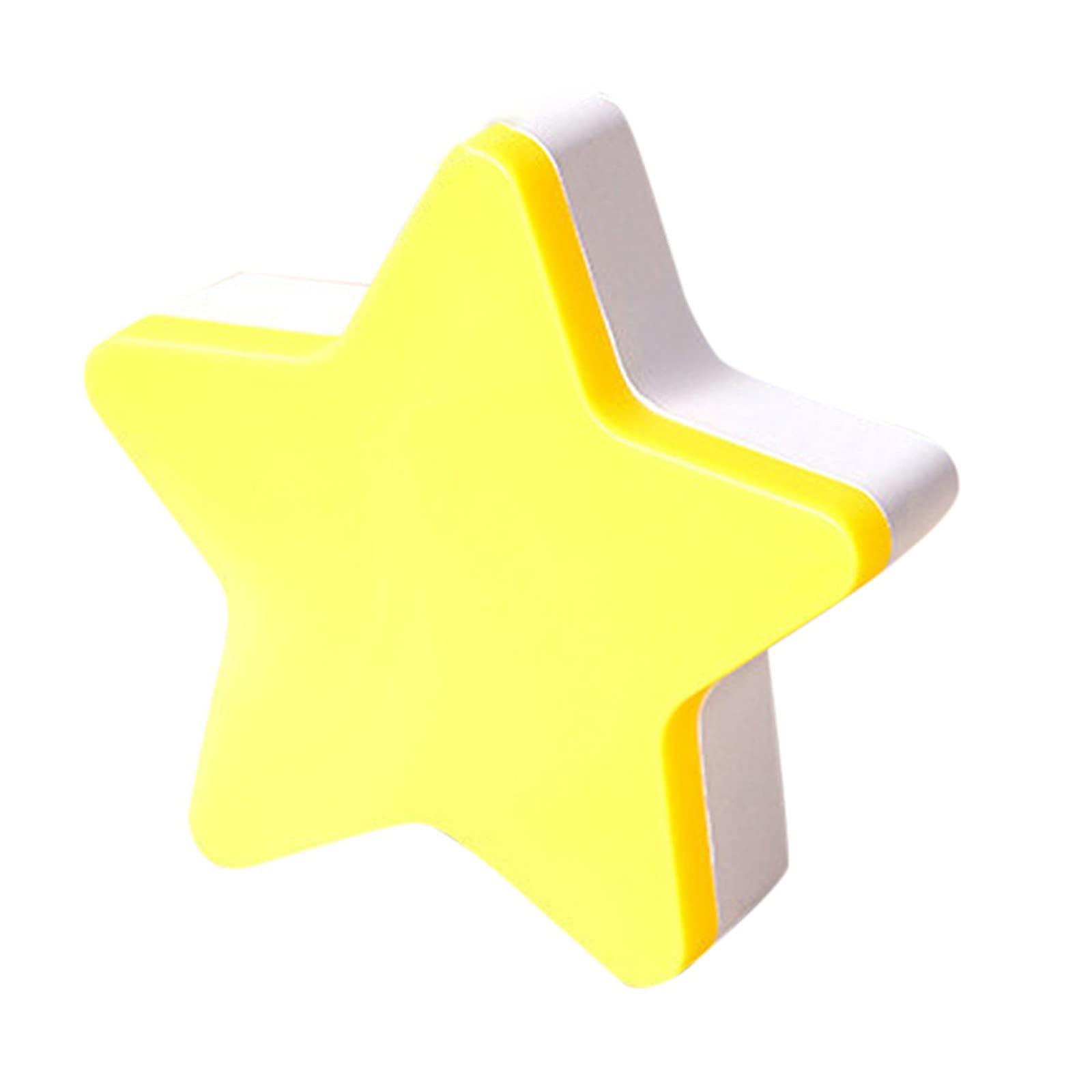 Boddenly LED Night Light for Kids - Cute Star Face Shape, Yellow Small Lamp for Bedroom, Corridor, Christmas Decor & Nursery Nightlight - Energy Efficient & Safe LED String Light
