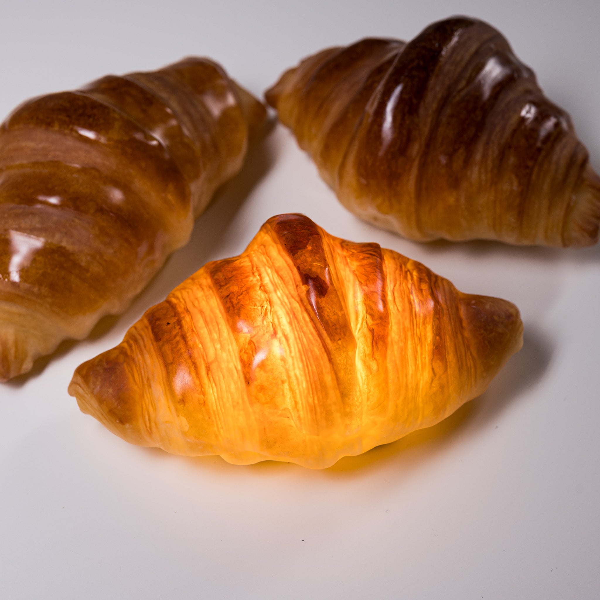 PAMPSHADE Realistic Bread Lamp - Croissant Shaped Decorative Light by Yukiko Morita | Perfect for Kitchen, Cafe & Cozy Home Decor