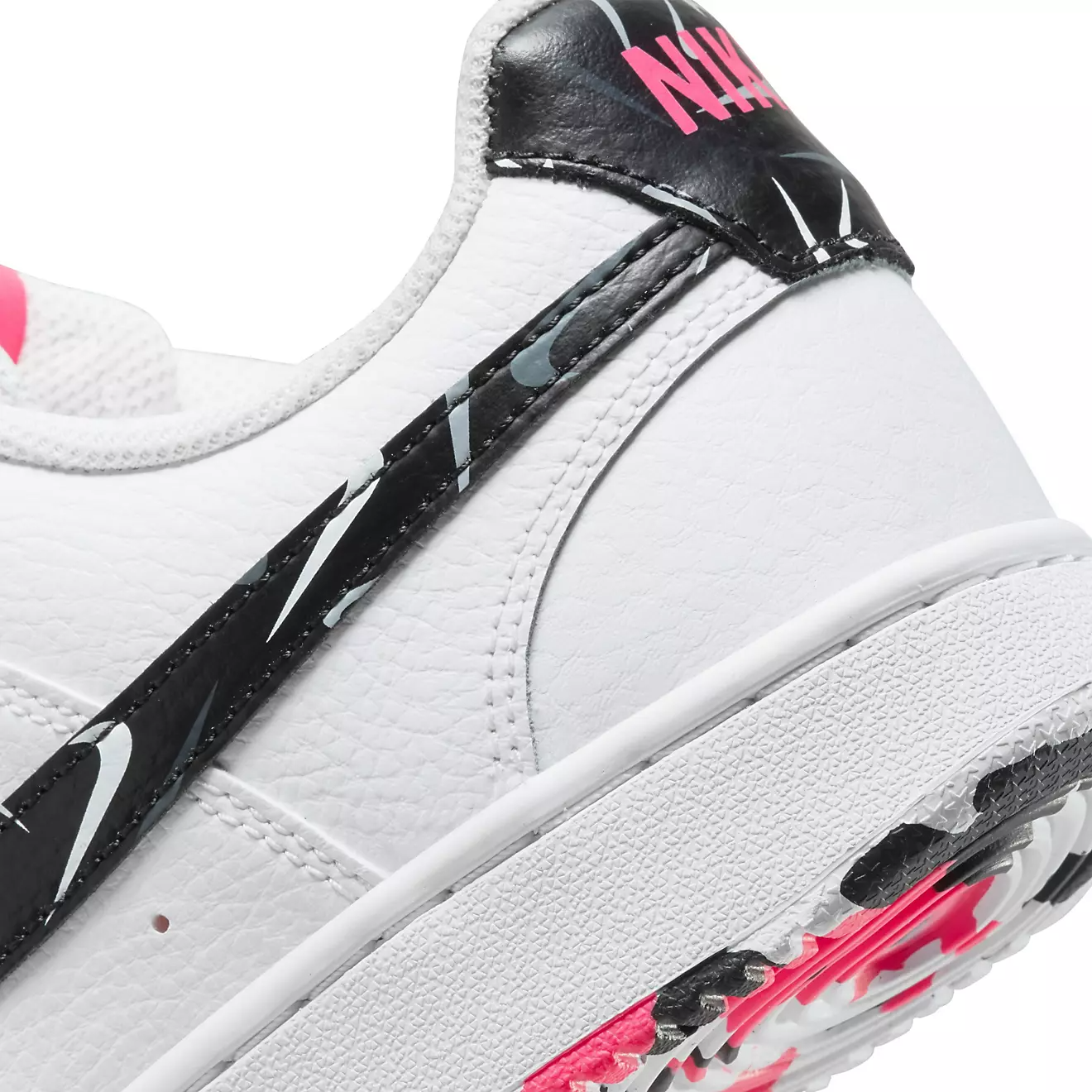 Nike Women's Court Vision Low Sneakers - White, Pink & Multi-Color Casual Shoes for Women | Perfect for Running, Gym Workouts & Everyday Streetwear Fashion