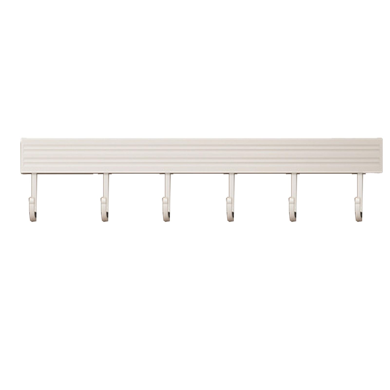 Wall-Mounted Aluminum Kitchen Hook Rack - Organize Utensils, Spoons, Shovels & Chopping Boards - Space-Saving Storage Solution for Modern Kitchens
