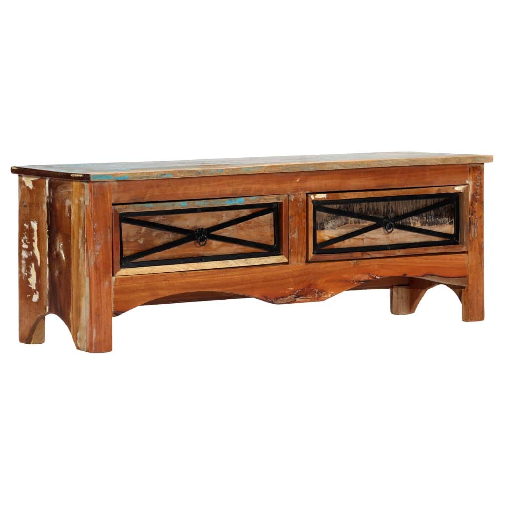 Modern Wooden TV Stand with Drawer - 47.2