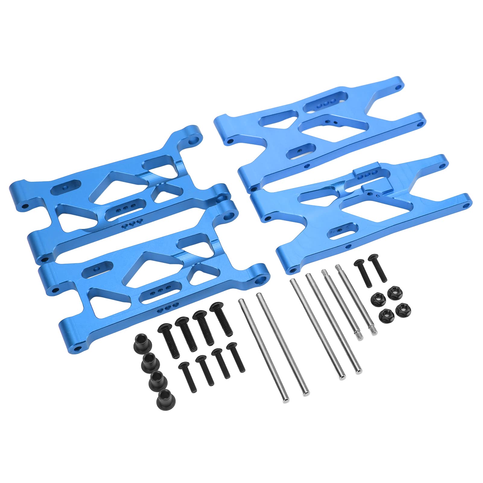 Sazao RC Car Parts - High Replacement Rear & Front Lower Suspension Arm for LOSI Lasernut U4 1/10 Scale RC Car - Durable & Wear Resistant (Blue) - Perfect for Off-Road Racing & RC Car Maintenance