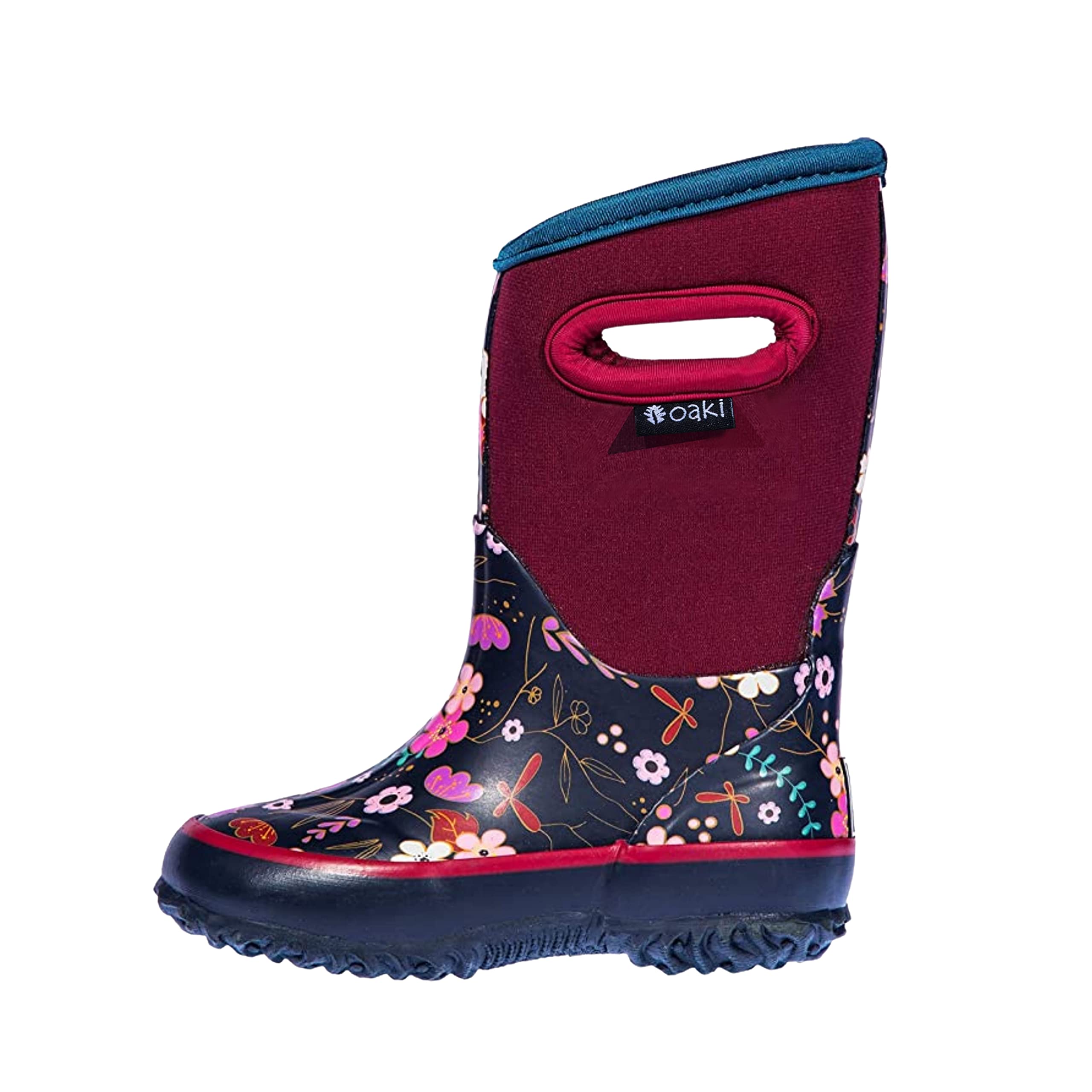 OAKI Kids Neoprene Rain Boots - Waterproof Snow & Muck Boots for Boys & Girls - Perfect for Outdoor Play, Puddles, and Winter Adventures