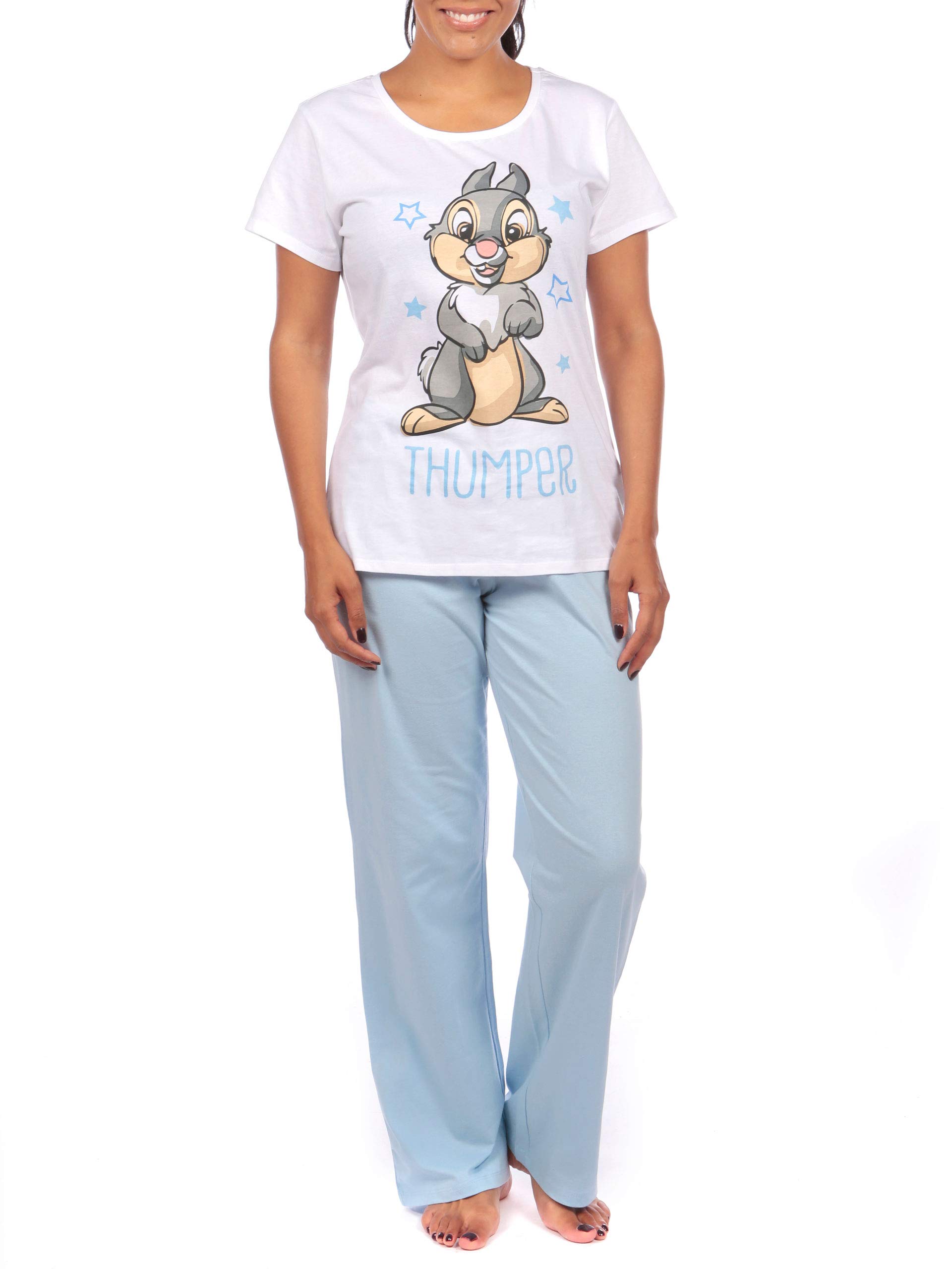 Disney Women's Thumper Pajama Set - Bambi Sleepwear for Ladies - Cozy Nightwear for Relaxing at Home & Sleepovers