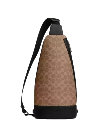 Coach Dominic Sling Pack in Signature Canvas - Stylish Crossbody Bag for Men & Women | Perfect for Travel, Work & Everyday Use