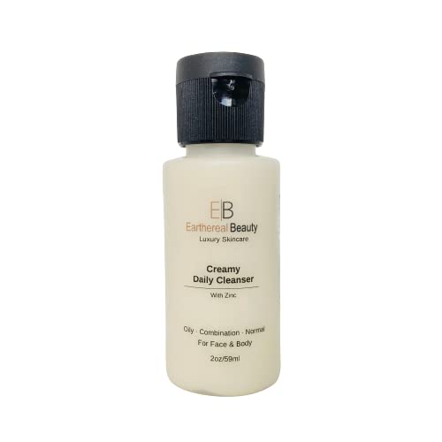 Gentle Zinc Daily Cleanser for Acne-Prone Skin - Travel Size (1.7oz) | Perfect for On-the-Go Skincare Routine & TSA Approved