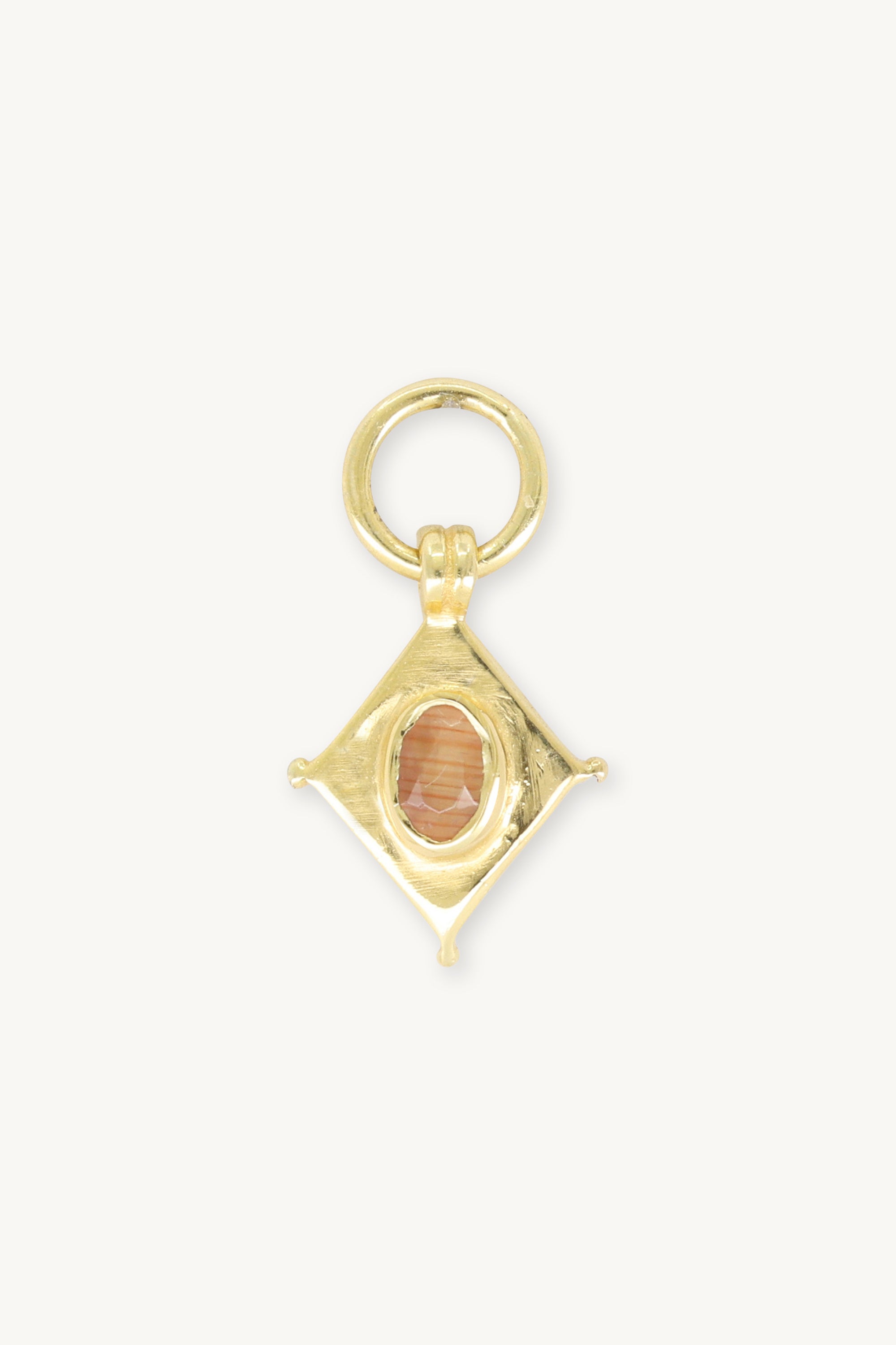 Shield Gold Sunstone Charm - Genuine Sunstone Jewelry for Protection & Positive Energy | Perfect for Meditation, Healing & Spiritual Gifts