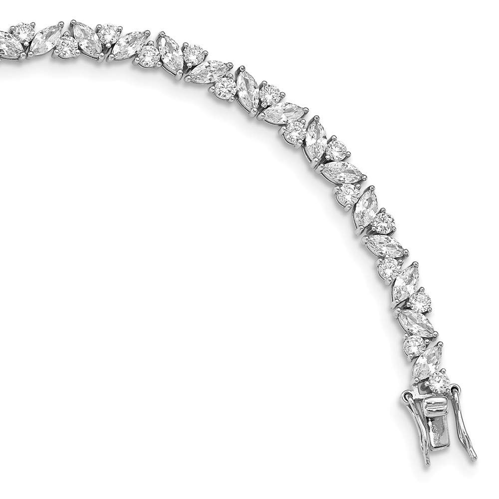 5.23mm Cheryl M 925 Sterling Silver Polished Bracelet - 7.25 Inch Women's Jewelry Gift for Birthday, Anniversary & Special Occasions | Elegant & Shiny Fashion Accessory for Daily Wear & Parties