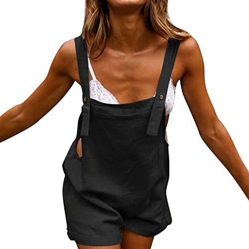 Women's Sunflower Print Sleeveless Romper Jumpsuit - Summer Shorts Playsuit for Teen Girls | Beach Outfits, Casual Wear & Vacation Style