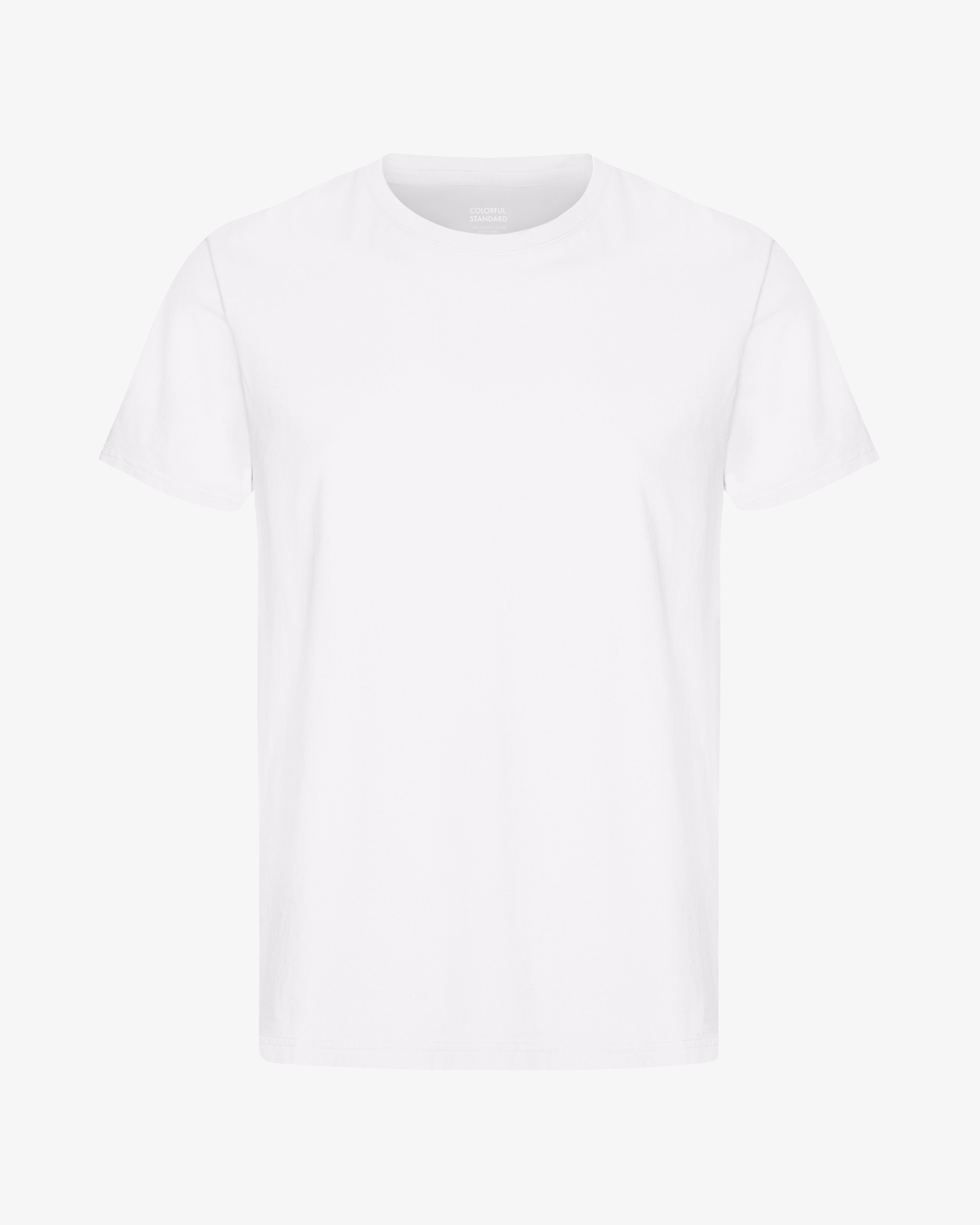 Classic Organic Cotton T-Shirt for Men & Women | Soft, Breathable & Eco-Friendly | Optical White | Perfect for Casual Wear, Gym & Everyday Outfits