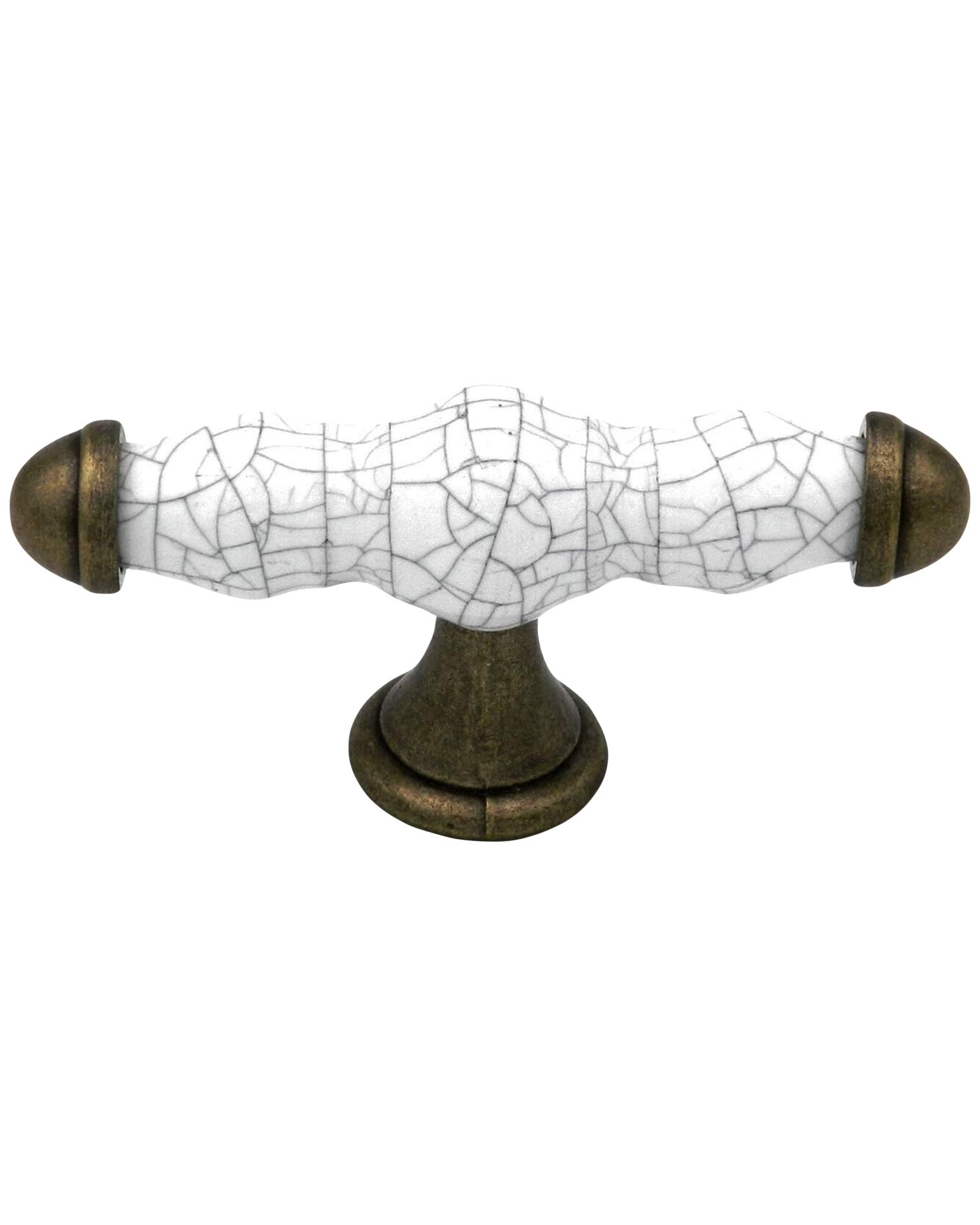 White Kitchen Cabinet Handles & Knobs - 3-1/2