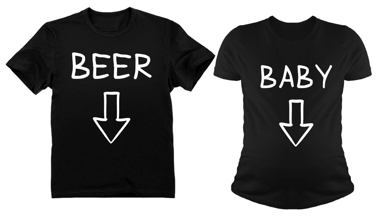 Funny Matching Mom & Dad Maternity Shirts for Pregnancy Announcements & Baby Reveal - Perfect for Gender Reveal Parties, Baby Showers & Photo Shoots