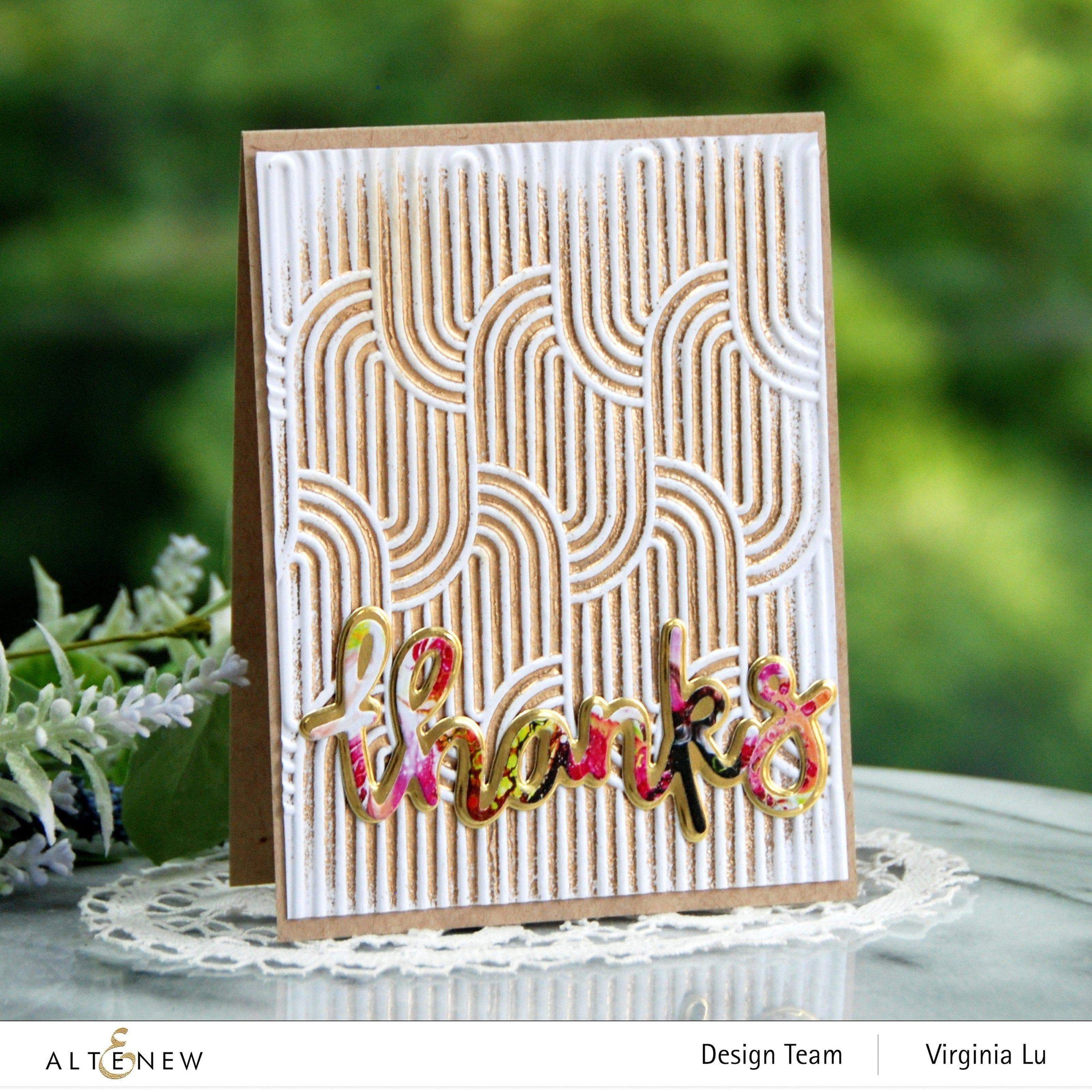Linked Ovals 3D Embossing Folder for Card Making, Scrapbooking & DIY Crafts - Perfect for Handmade Greeting Cards, Invitations & Paper Projects