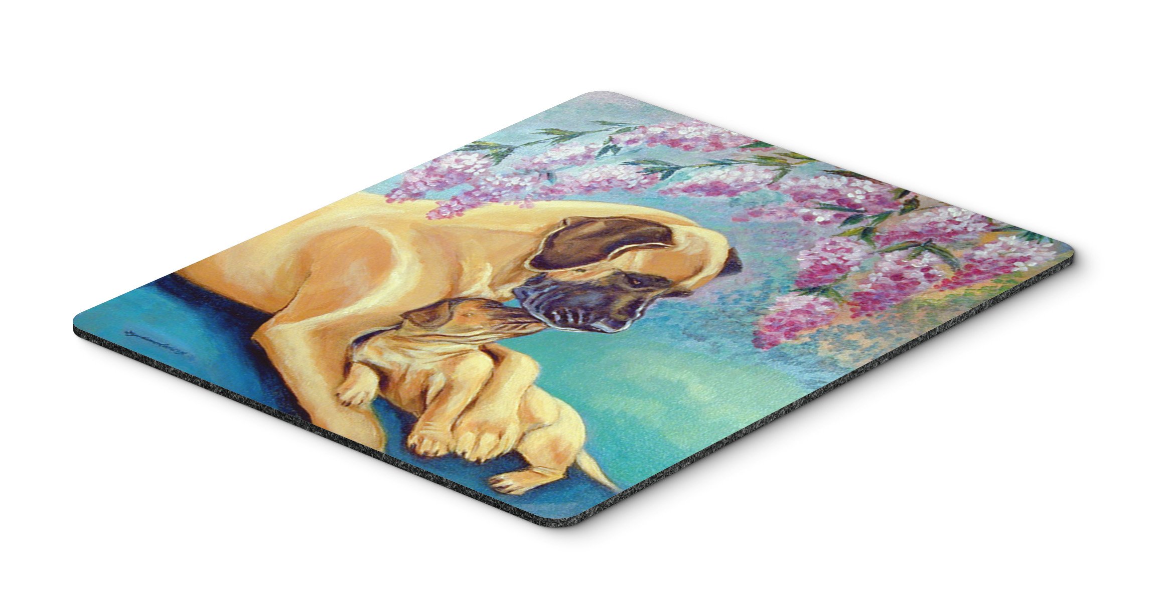 Caroline's Treasures 7233MP Great Dane & Puppy Mouse Pad - Large Washable Non-Slip Desk Mat for Home Office, Gaming & Computer Work - Perfect Gift for Dog Lovers (12x10 Inches)