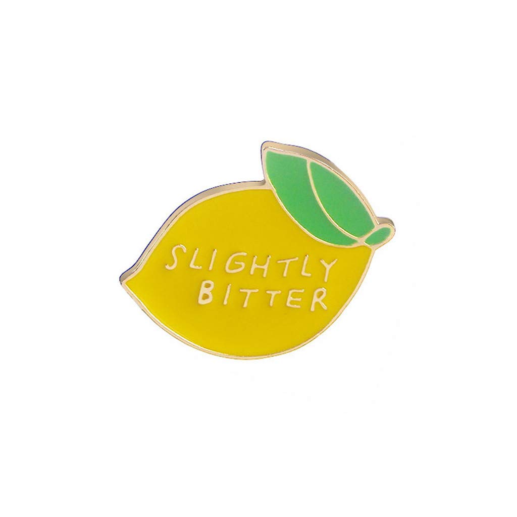 Stylish Alloy Lemon Brooches for Women - Creative Fruit Fashion Pins for Bags, Clothing & Accessories - Perfect for Casual Outfits, Gifts & DIY Crafts