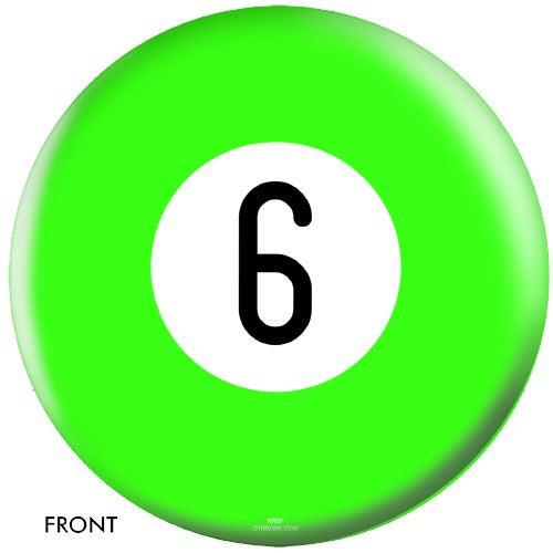 Premium OnTheBallBowling Billiards Bowling Ball Set - 6 Vibrant Green Balls for Professional & Recreational Play - Perfect for Bowling Alleys, Home Practice, and Game Rooms