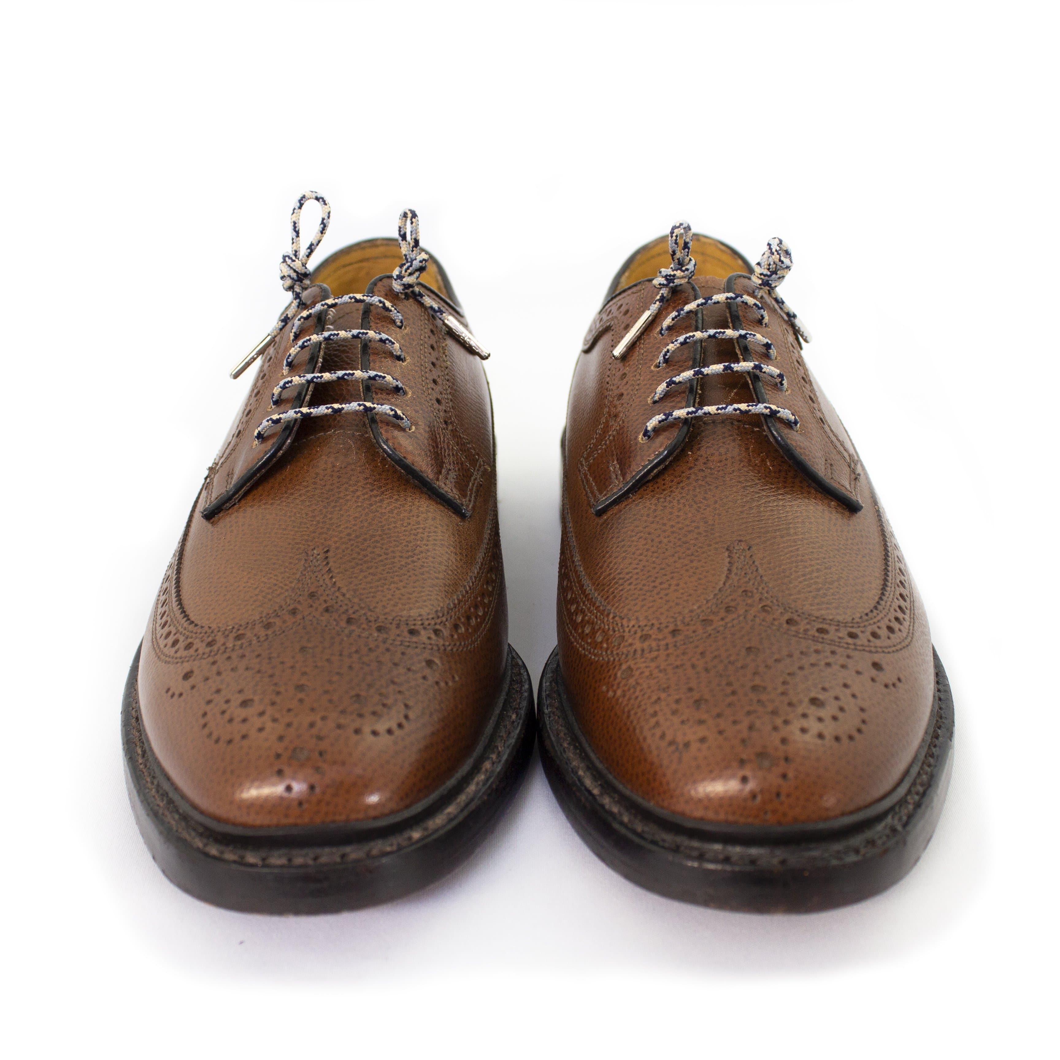 Camo Grey Dress Shoelaces - 32 Inch/81cm Flat Waxed Shoelaces for Dress Shoes & Boots - Perfect for Formal Wear, Office Attire & Outdoor Activities