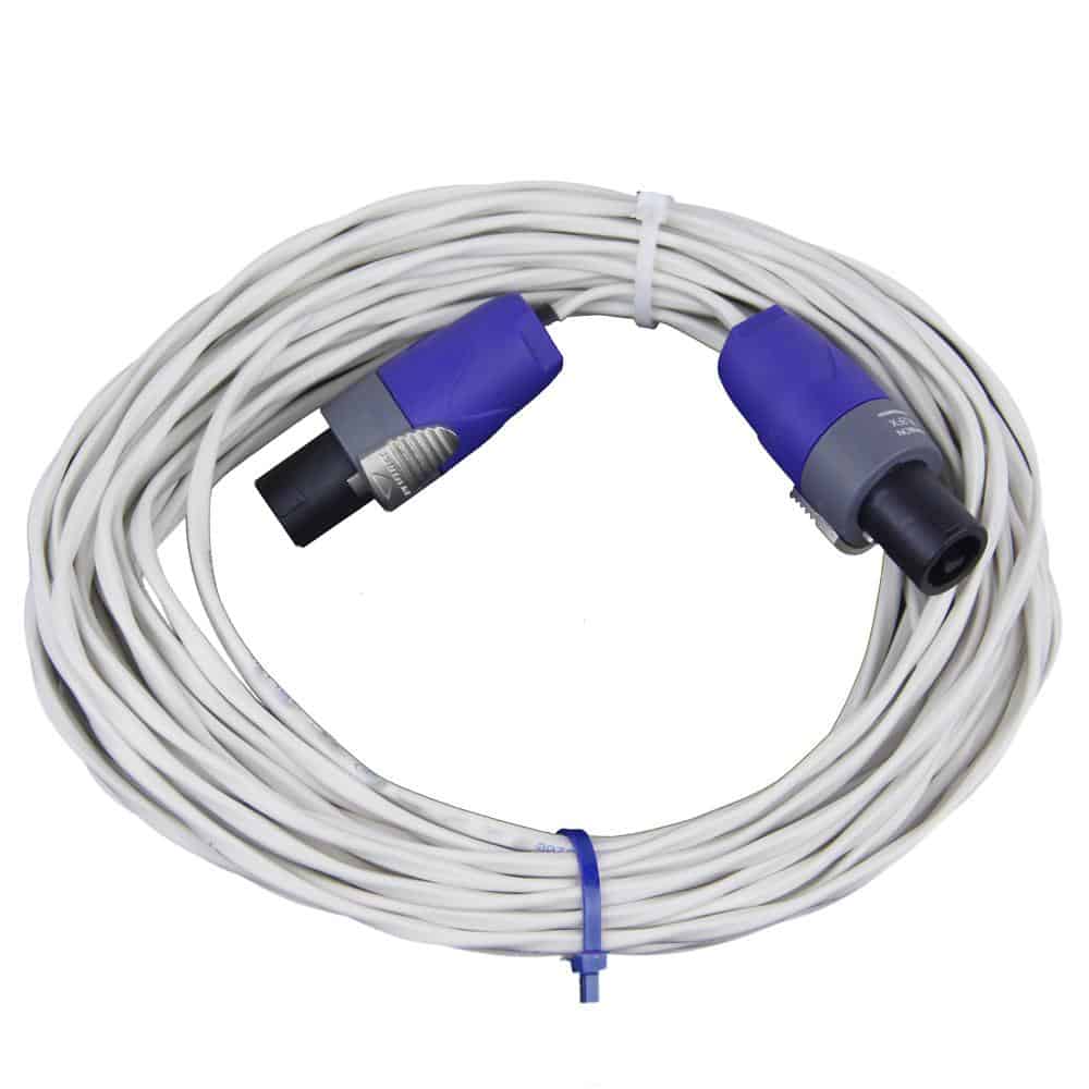 100ft In-Wall Speaker Cable with Speakon Connectors - High-Quality Audio Wiring for Home Theater & Professional Studio Installations