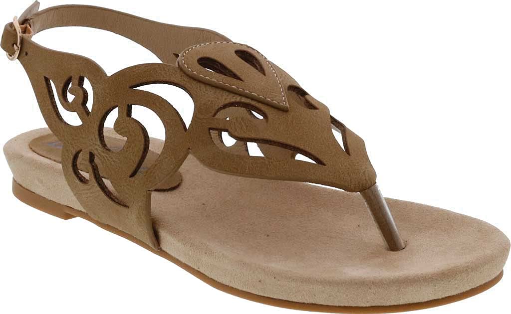 Bellini Natalee Khaki Wide 8.5 Women's Comfortable Sandals - Perfect for Beach, Vacation & Summer Outfits