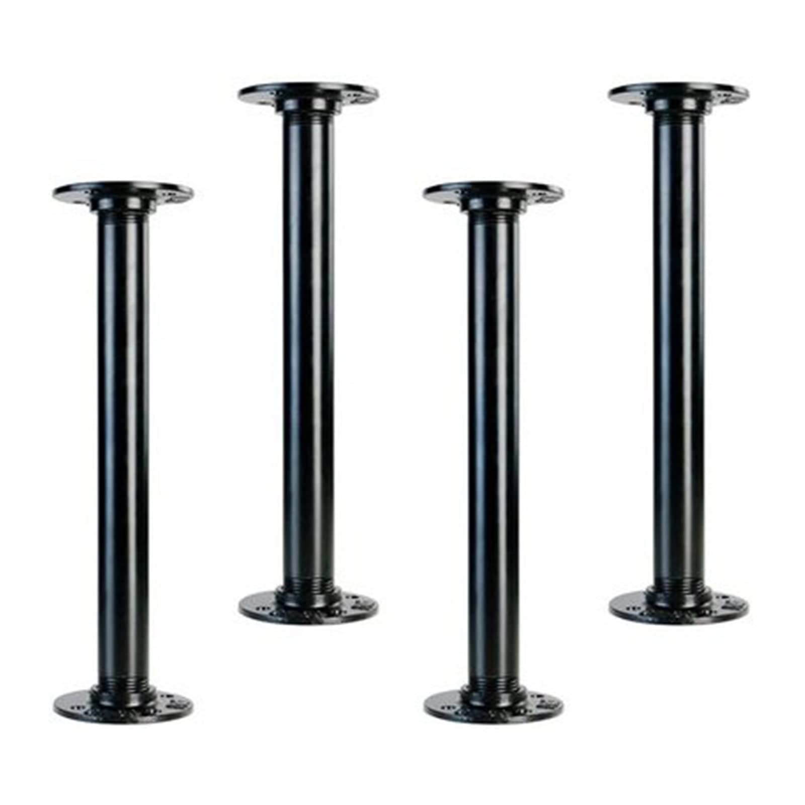 Adjustable Metal Table Legs Set of 4 - 30 Inch Black Sturdy Desk Legs for Office Furniture & Home Workstations | Perfect for DIY Desks, Dining Tables, and Crafting Stations