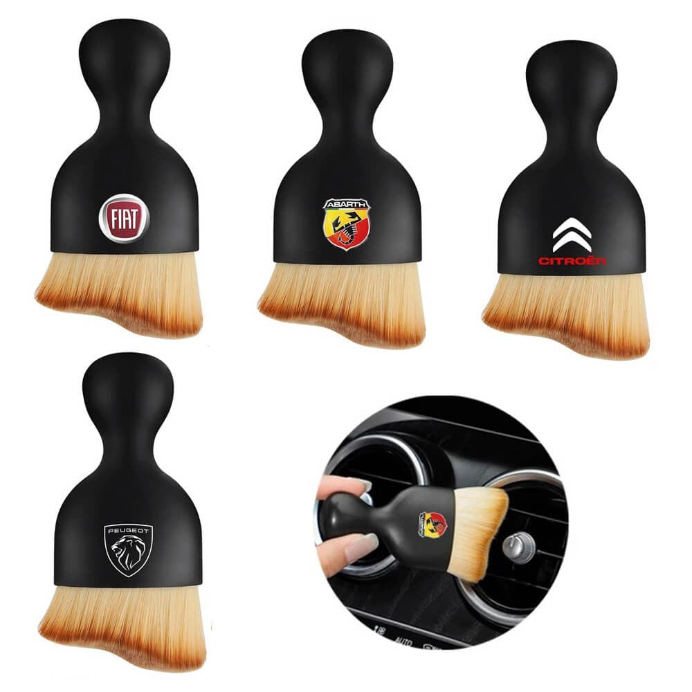 Premium Car Interior Cleaning Brush Set - Soft Bristle Detailing Brush for Dashboard, Vents, and Seats - Perfect for Auto Detailing & Car Care Enthusiasts