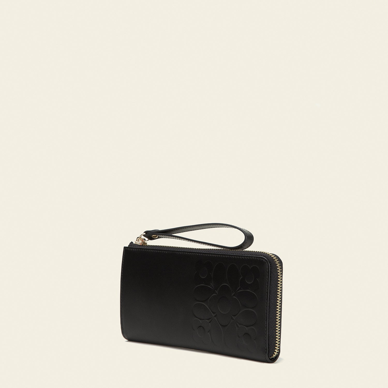 Carrie Long Zip Purse for Women - Stylish Black Leather Wallet with Multiple Card Slots & RFID Protection | Perfect for Everyday Use, Travel, and Business