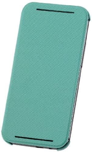 HTC HC V941 Flip Case for HTC One M8 - Premium Green Leather Cover with Card Slots | Perfect for Work, Travel & Daily Protection