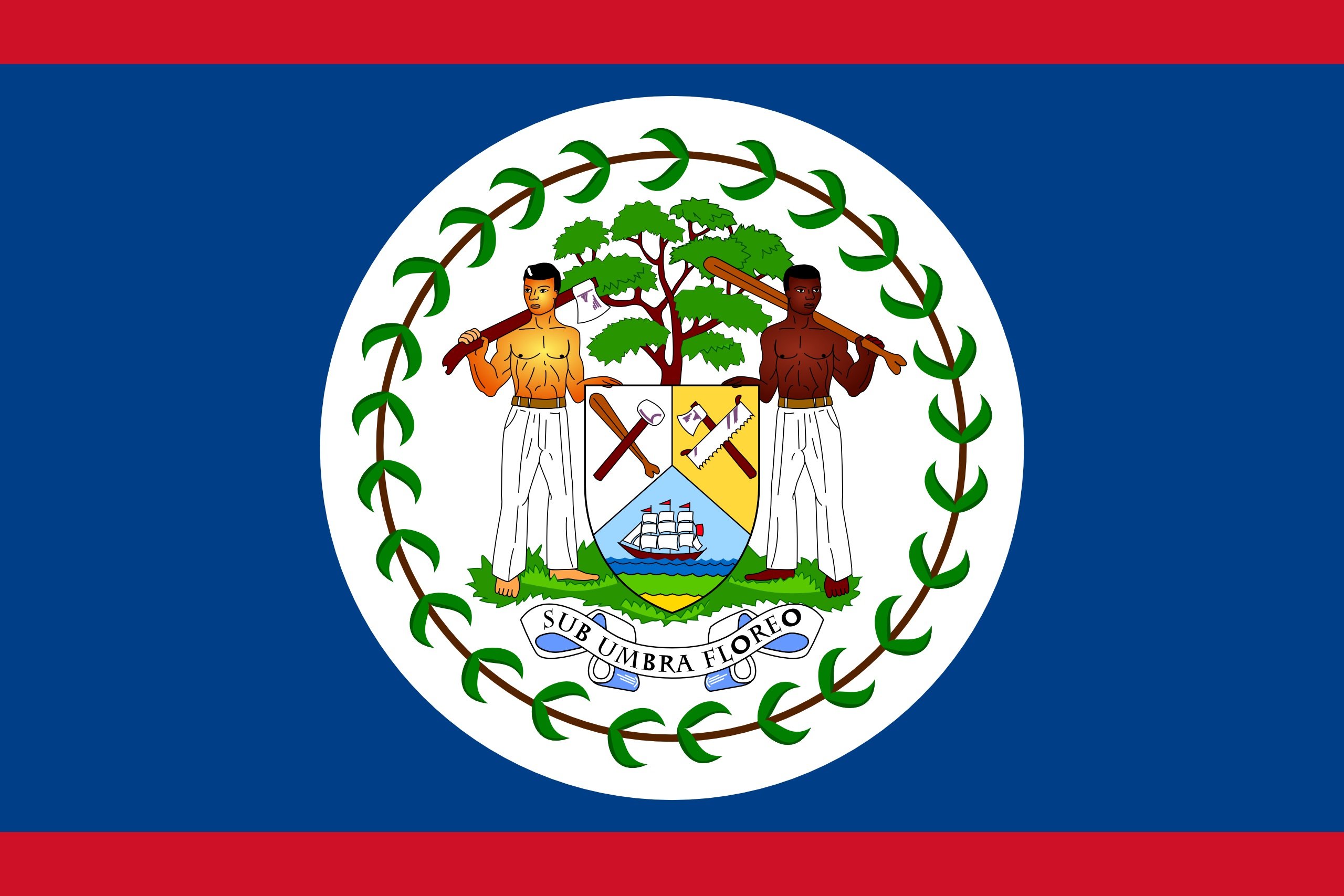 Belize Country Flag Glossy Poster - High-Quality Photo Print of Belmopan City, Mestizo & Kriol Culture - Perfect for Home Decor, Office, or Classroom