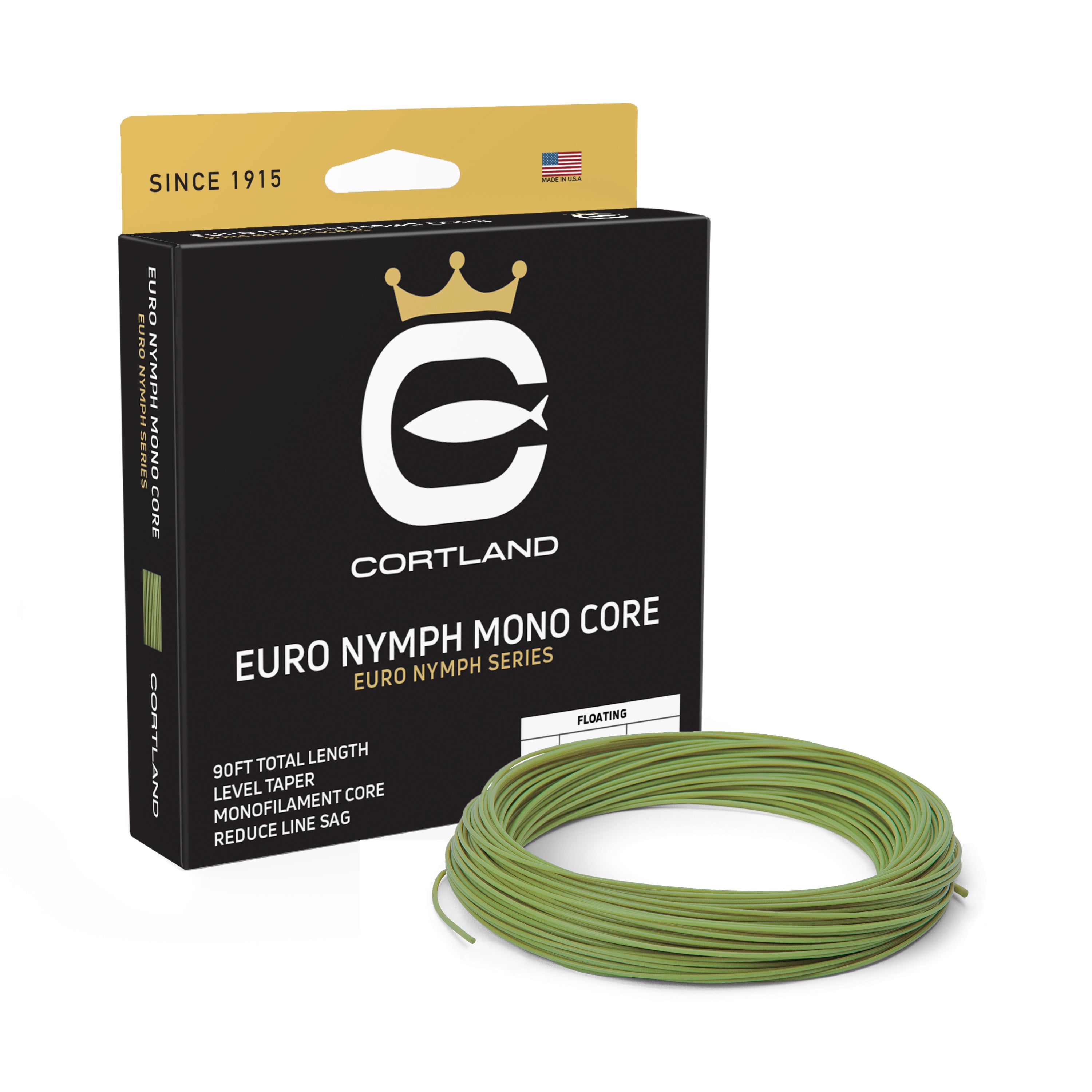 Euro Nymph Mono Core Fly Fishing Line - Strong & Durable for Trout & Salmon - Perfect for Freshwater & Stream Fishing