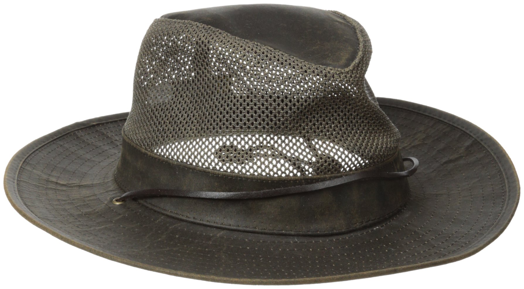 Henschel Distressed Aussie Mesh Hat - Camo Brim for Outdoor Adventures