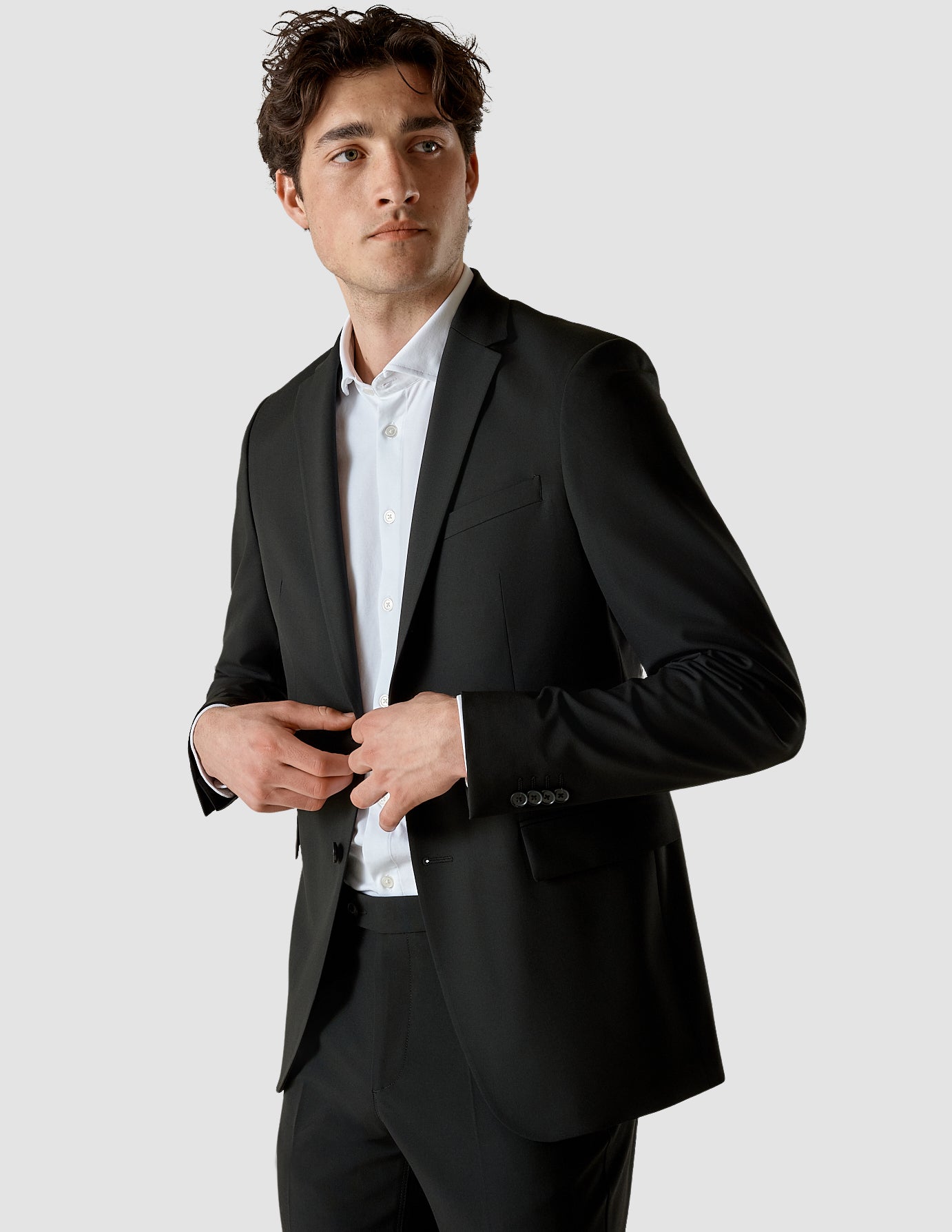 Slim Fit Essential Black Blazer for Men - Perfect for Business Meetings, Weddings & Formal Events