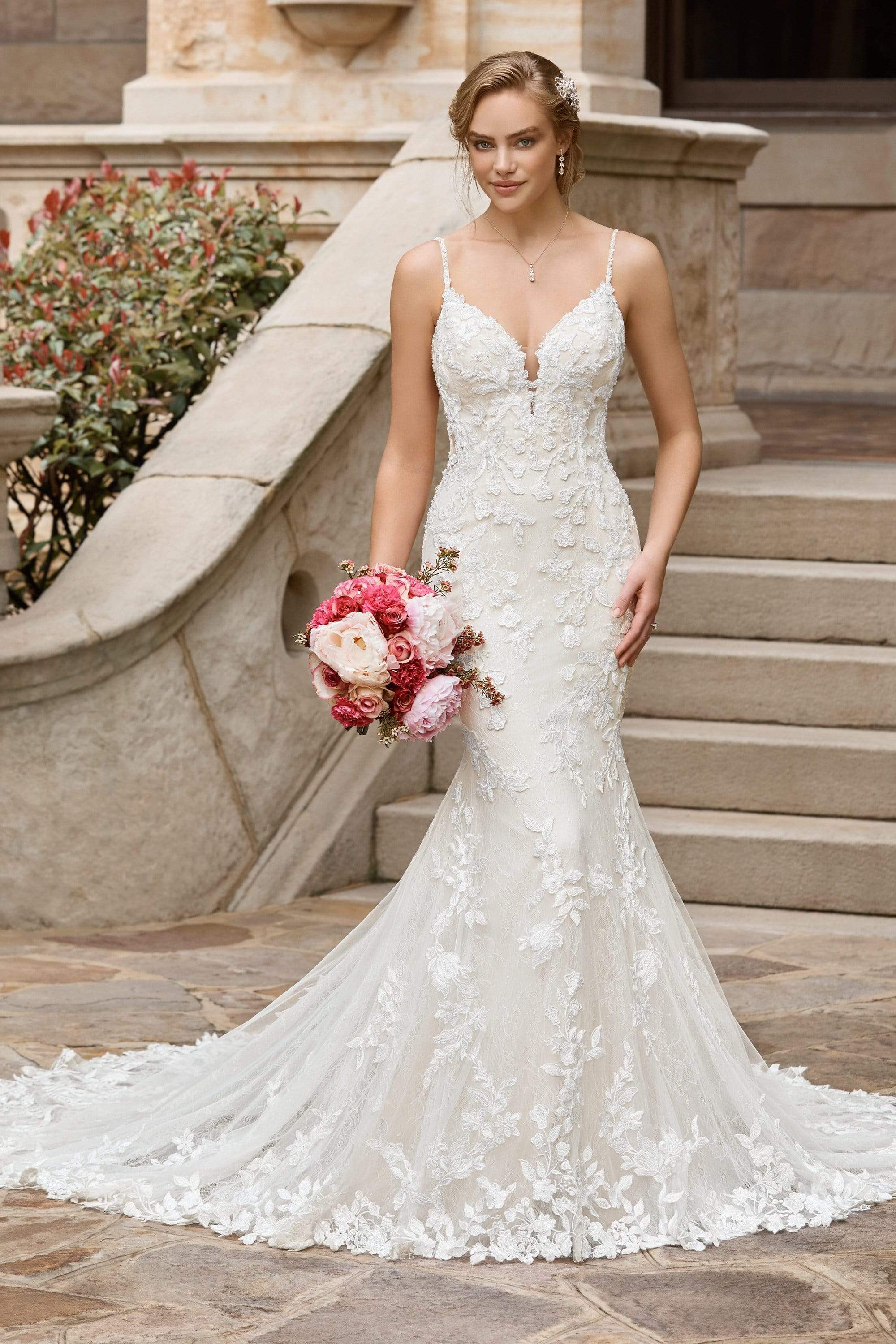 Sophia Tolli Y22171 Valentina Wedding Dress - Elegant Lace A-Line Gown for Brides, Perfect for Church Ceremonies & Formal Receptions