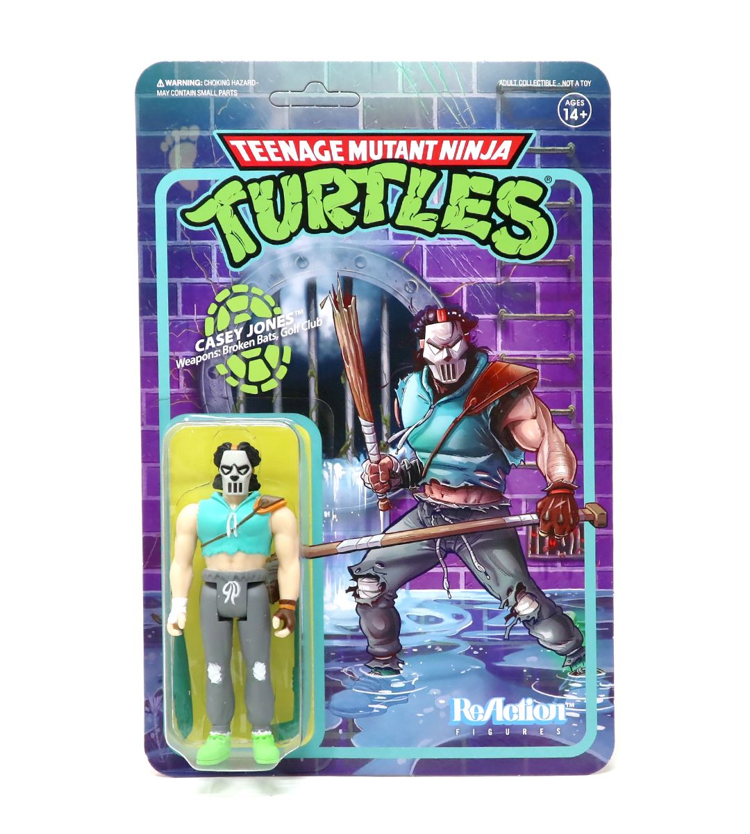 Casey Jones TMNT ReAction Figure - Teenage Mutant Ninja Turtles Collectible Action Figure for Fans & Display - Perfect for Home Decor, Office Display & TMNT Collections