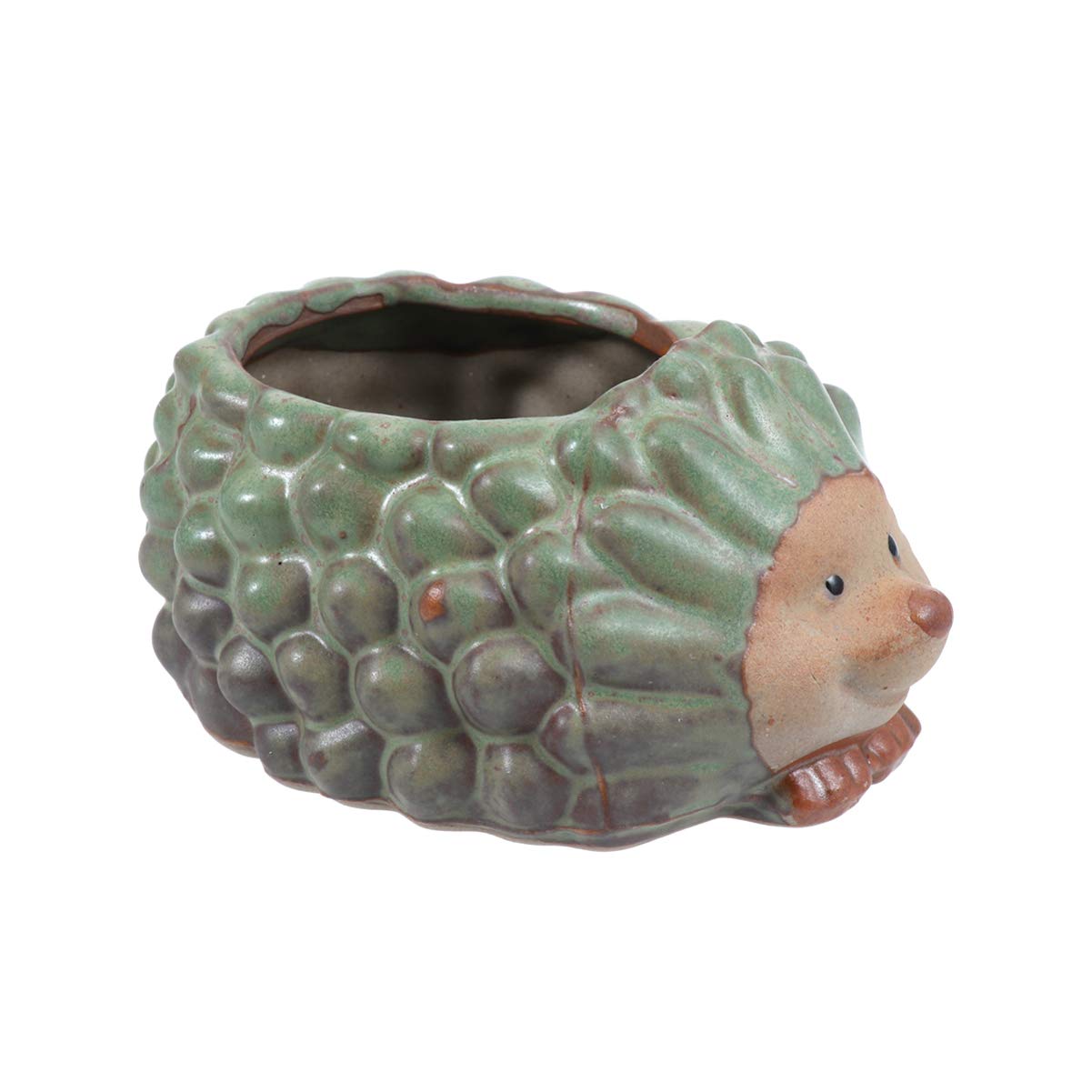 EXCEART Resin Hedgehog Succulent Pots - Cute Cartoon Flower Planter for Home, Office, Desk & Shelf Decor - Perfect for Small Plants, Air Plants & Indoor Greenery