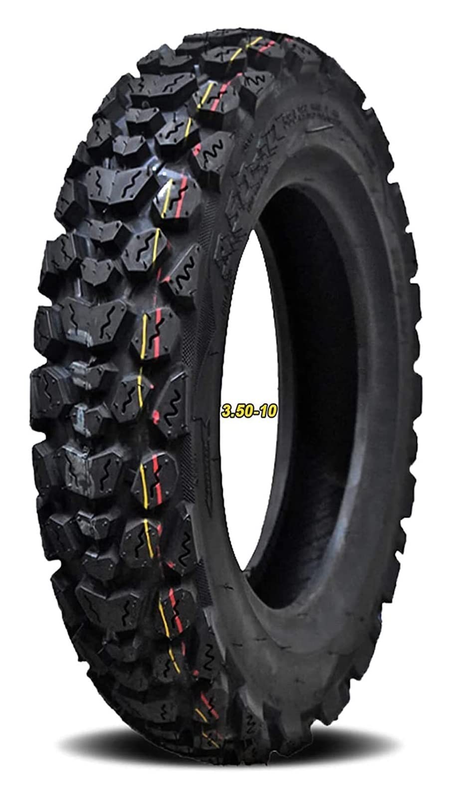 3.50-10 Electric Scooter Tires - All Terrain Tubeless Off-Road & Street Tires for Motorcycles, Mopeds & E-Scooters - Fits 10-Inch Rims (Front/Rear) - Perfect for Commuting, Off-Road Adventures & Urban Riding