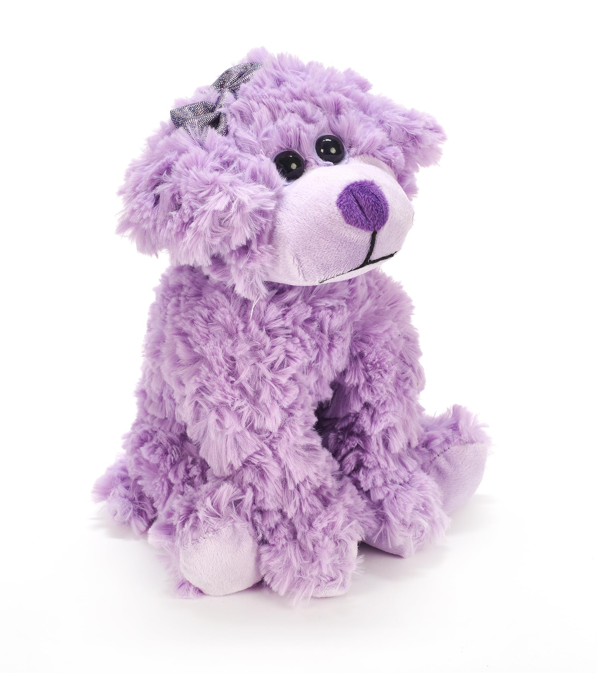 Soft & Cuddly Scruffy Dog Plush Toy - 9 Inch Purple Stuffed Animal, Perfect Gift for Girls & Kids | Great for Birthday Presents, Nursery Decor & Comfort Companions